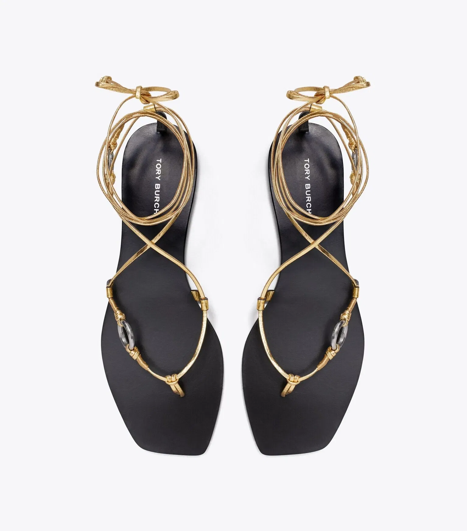 Linked Lace-Up Sandal