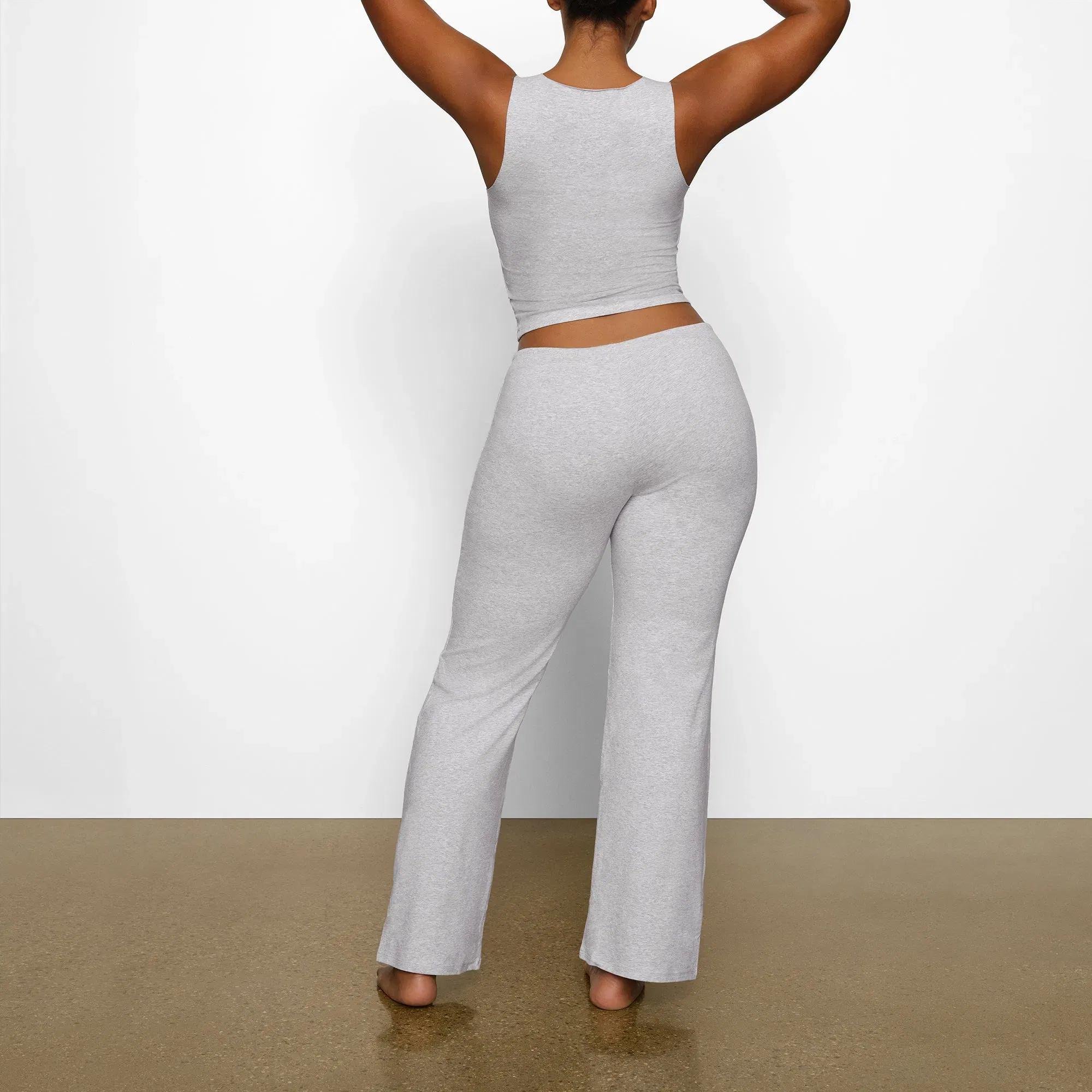 Cotton Jersey Straight Leg Pant
