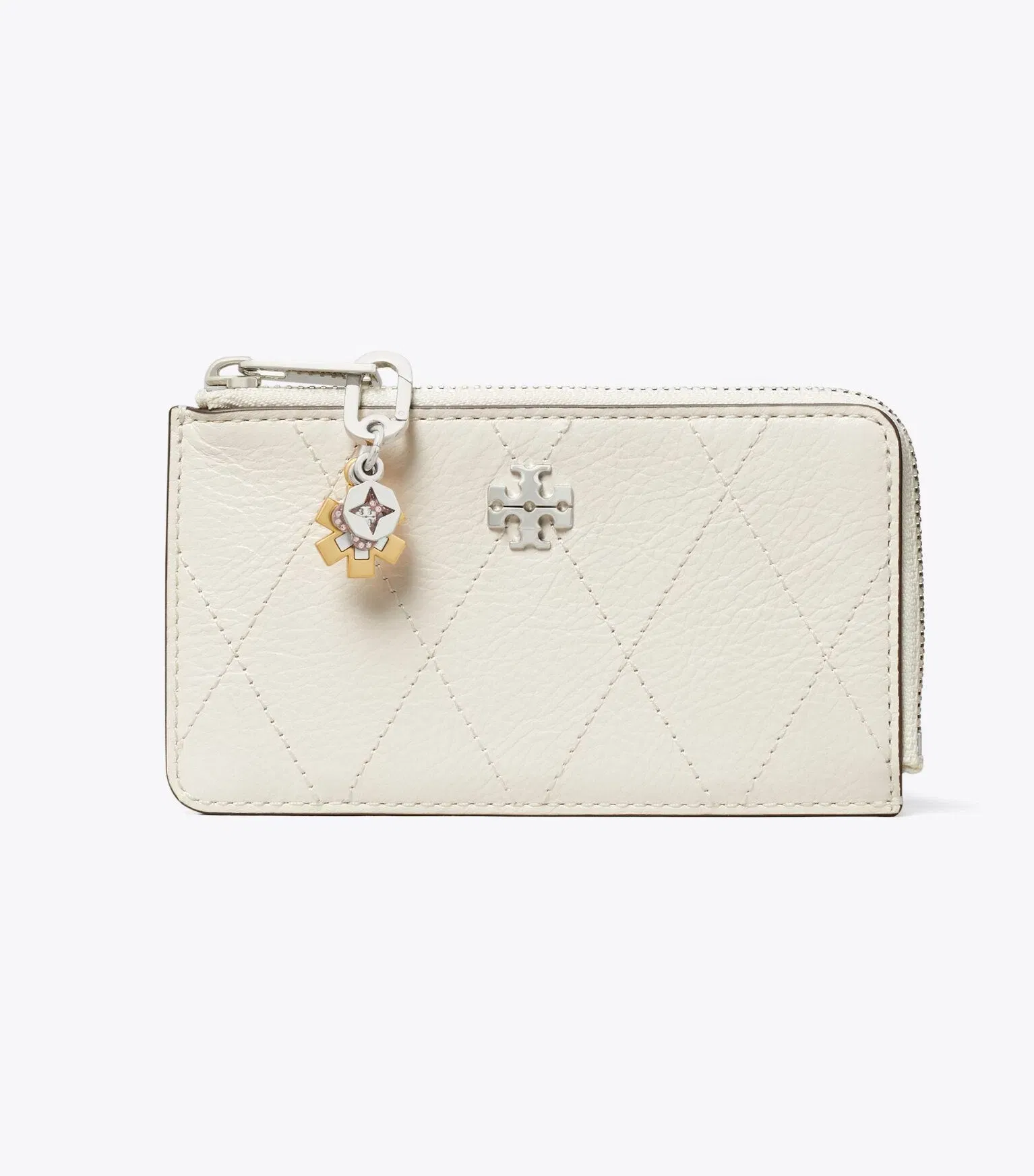 Charlie Quilted Zip Card Case