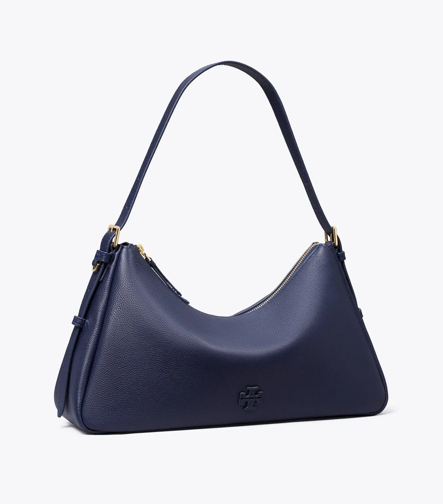 Leather Zip Top Shoulder Bag