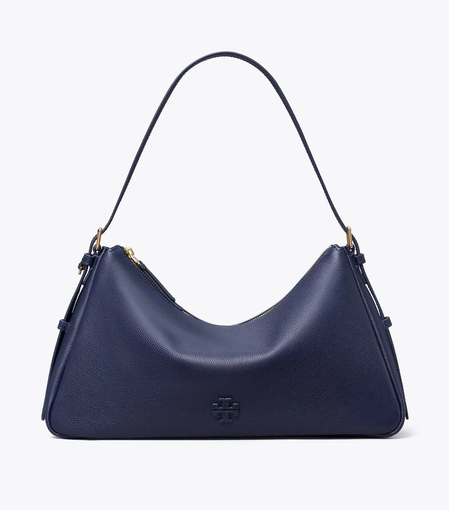 Leather Zip Top Shoulder Bag