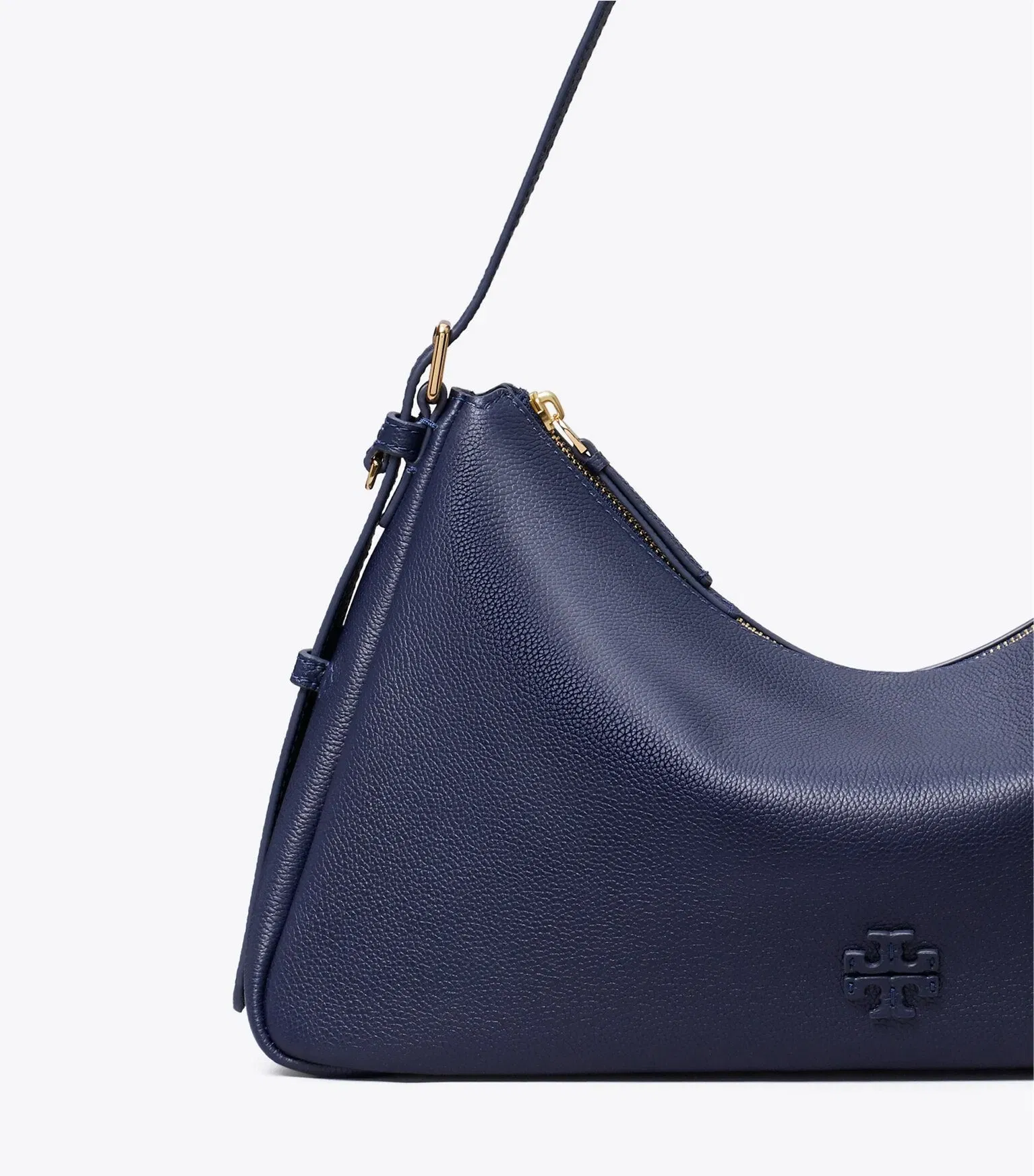 Leather Zip Top Shoulder Bag
