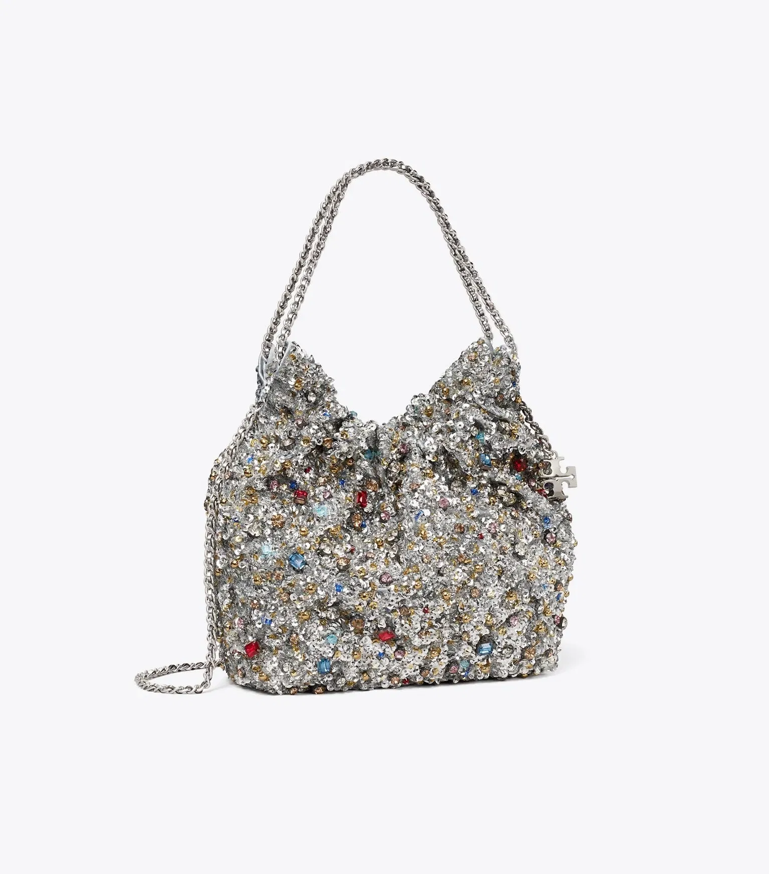 Mini Fleming Embellished Hobo Bag