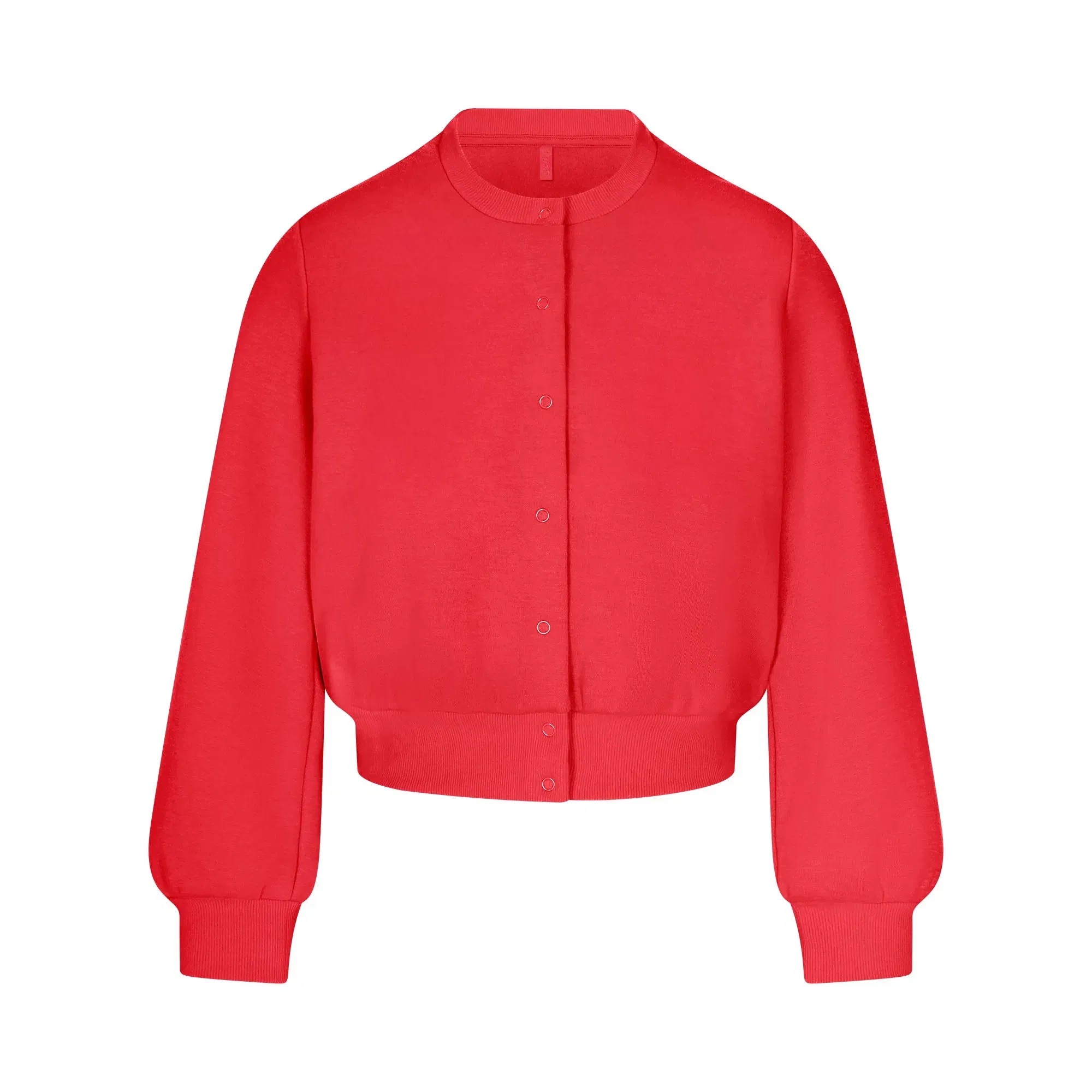 Cotton Fleece Shrunken Cardigan