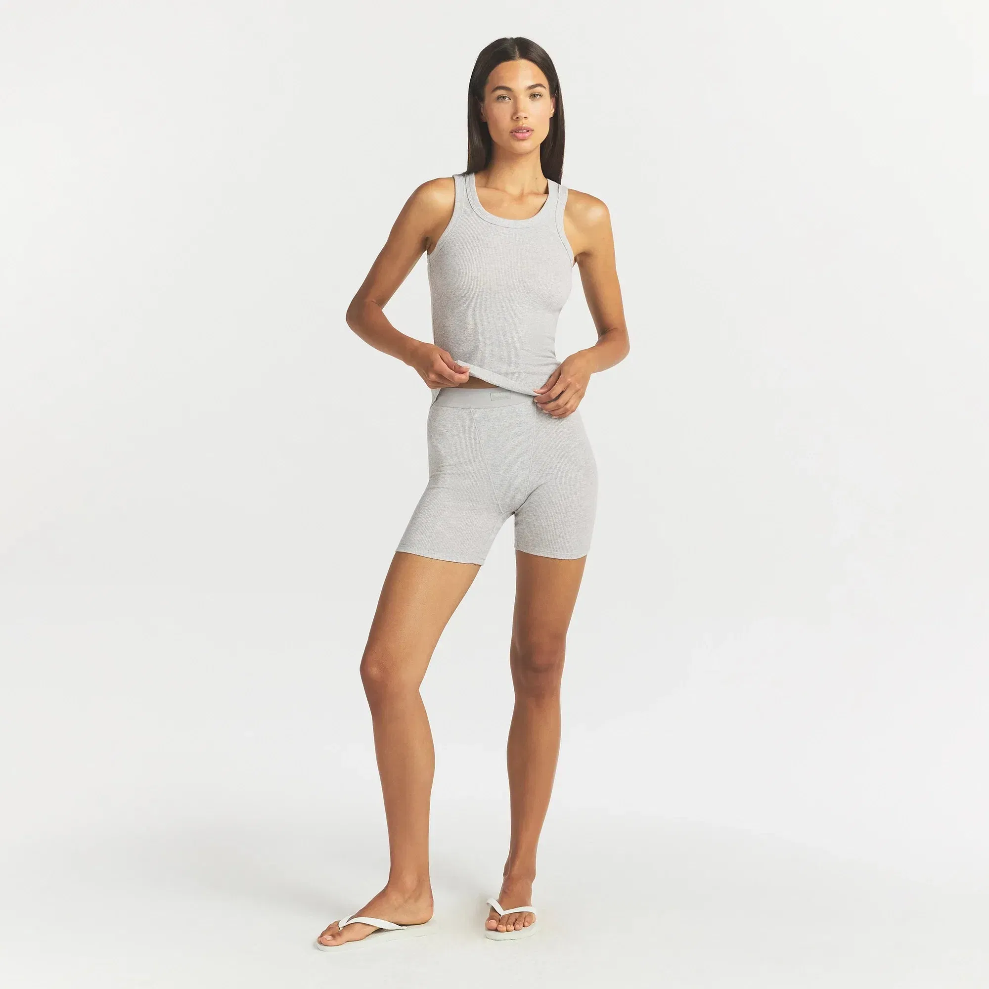 Cotton Rib Scoop Neck Tank
