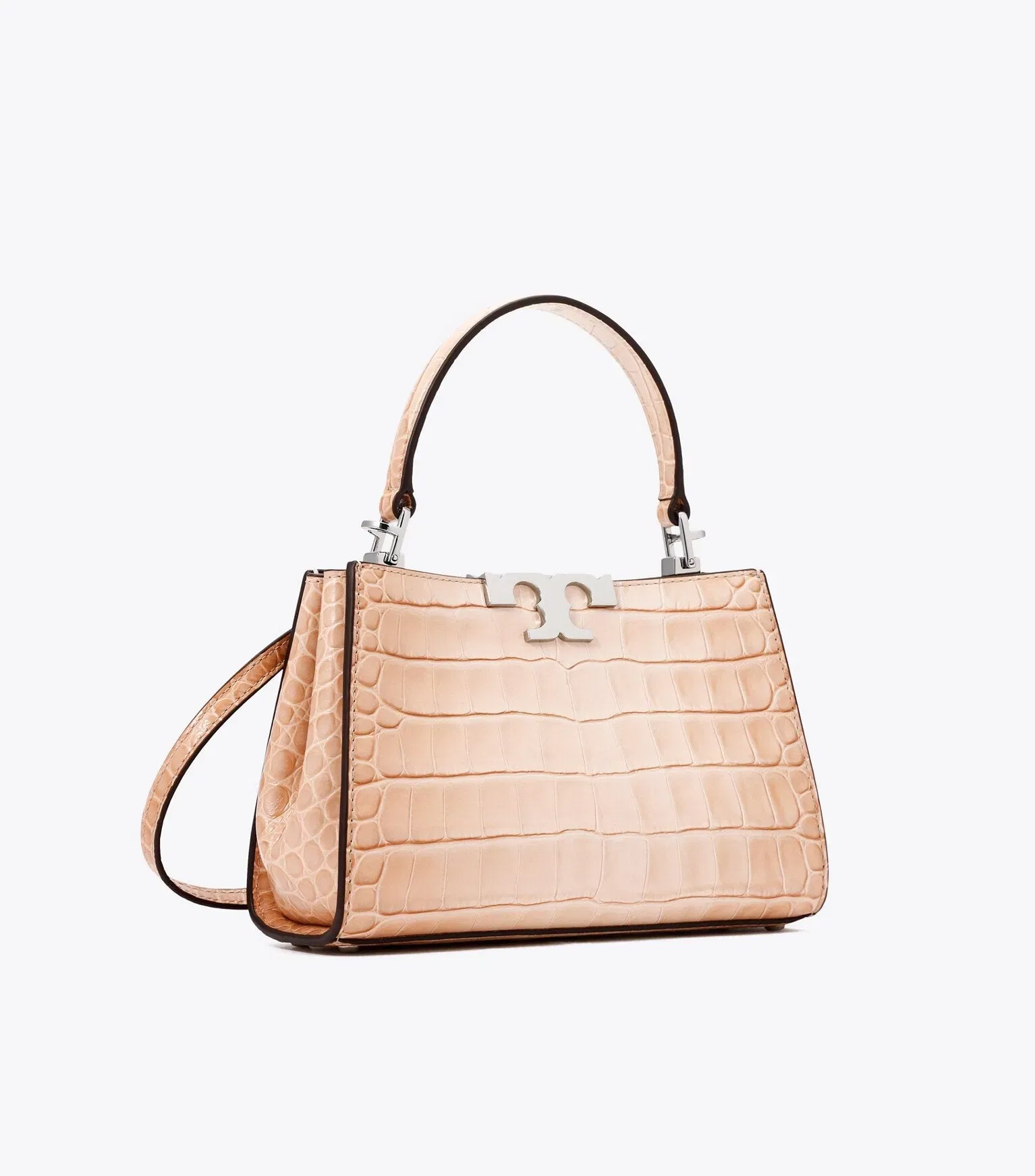 Mini Eleanor Croc-Embossed Satchel