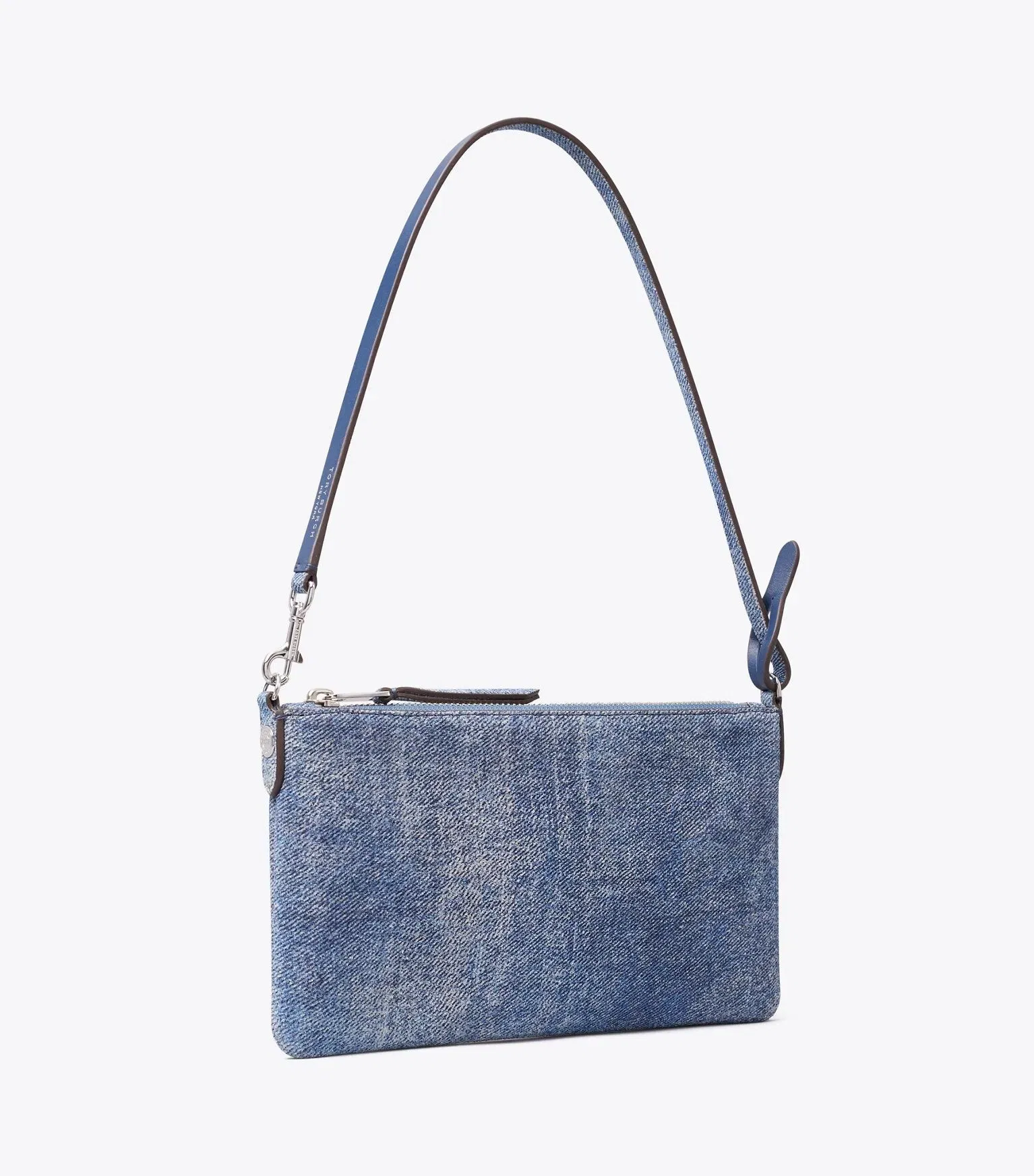 Suede Print Denim Pochette