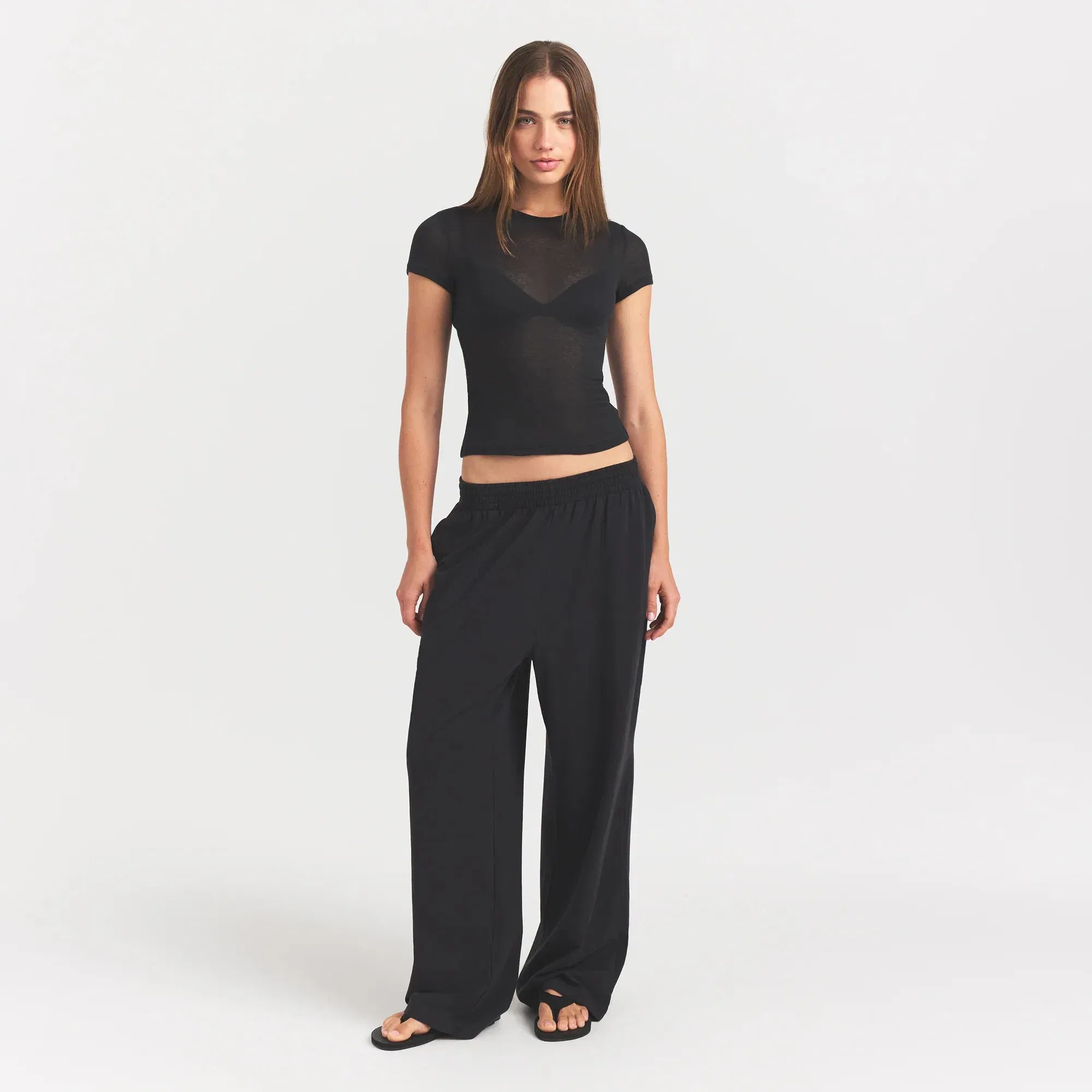 Sheer Rib T-shirt