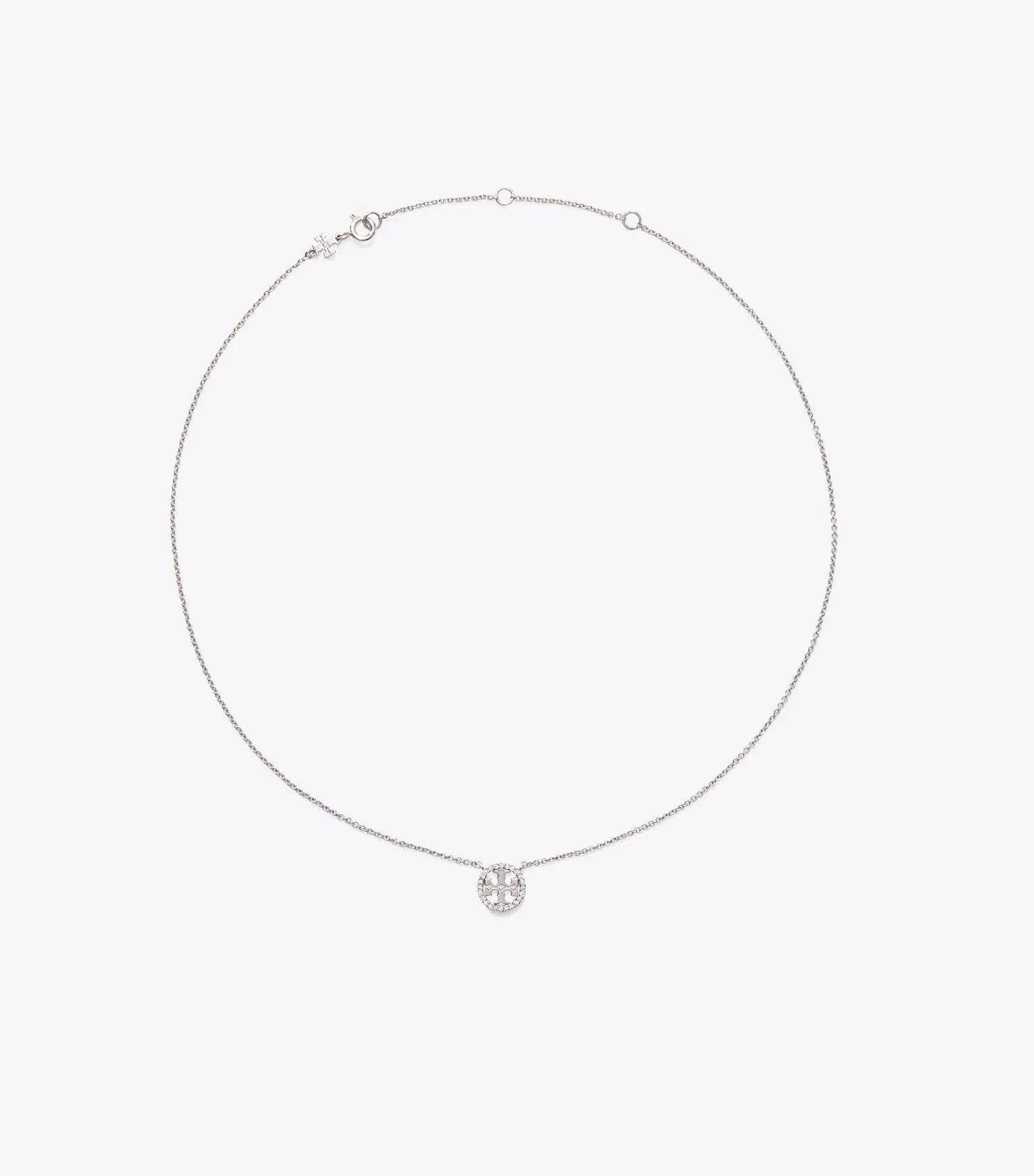 Icon Pavé Pendant Necklace