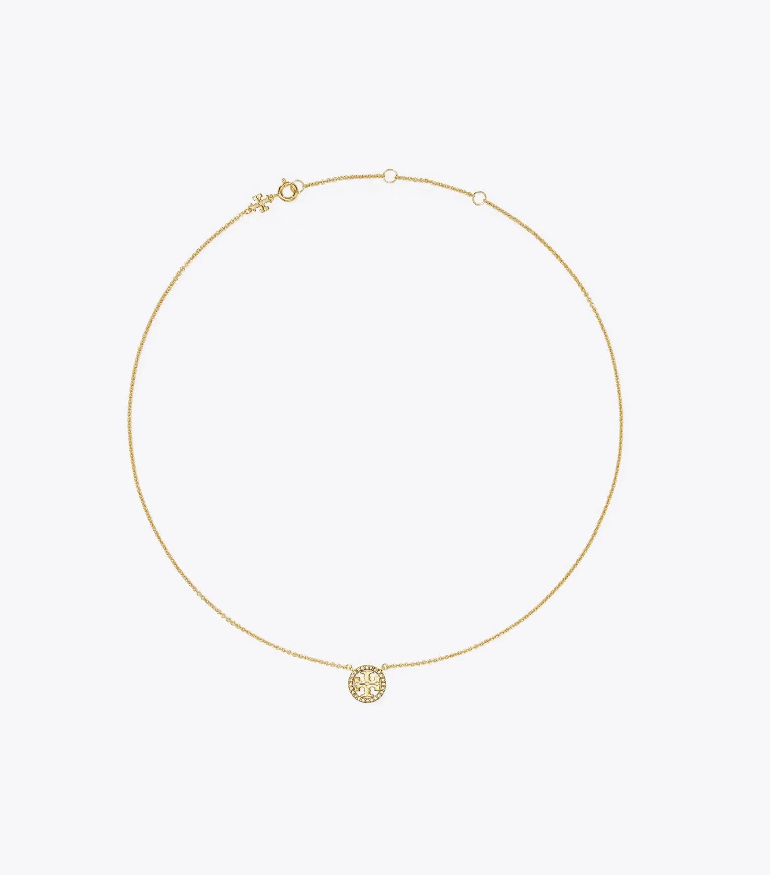 Icon Pavé Pendant Necklace