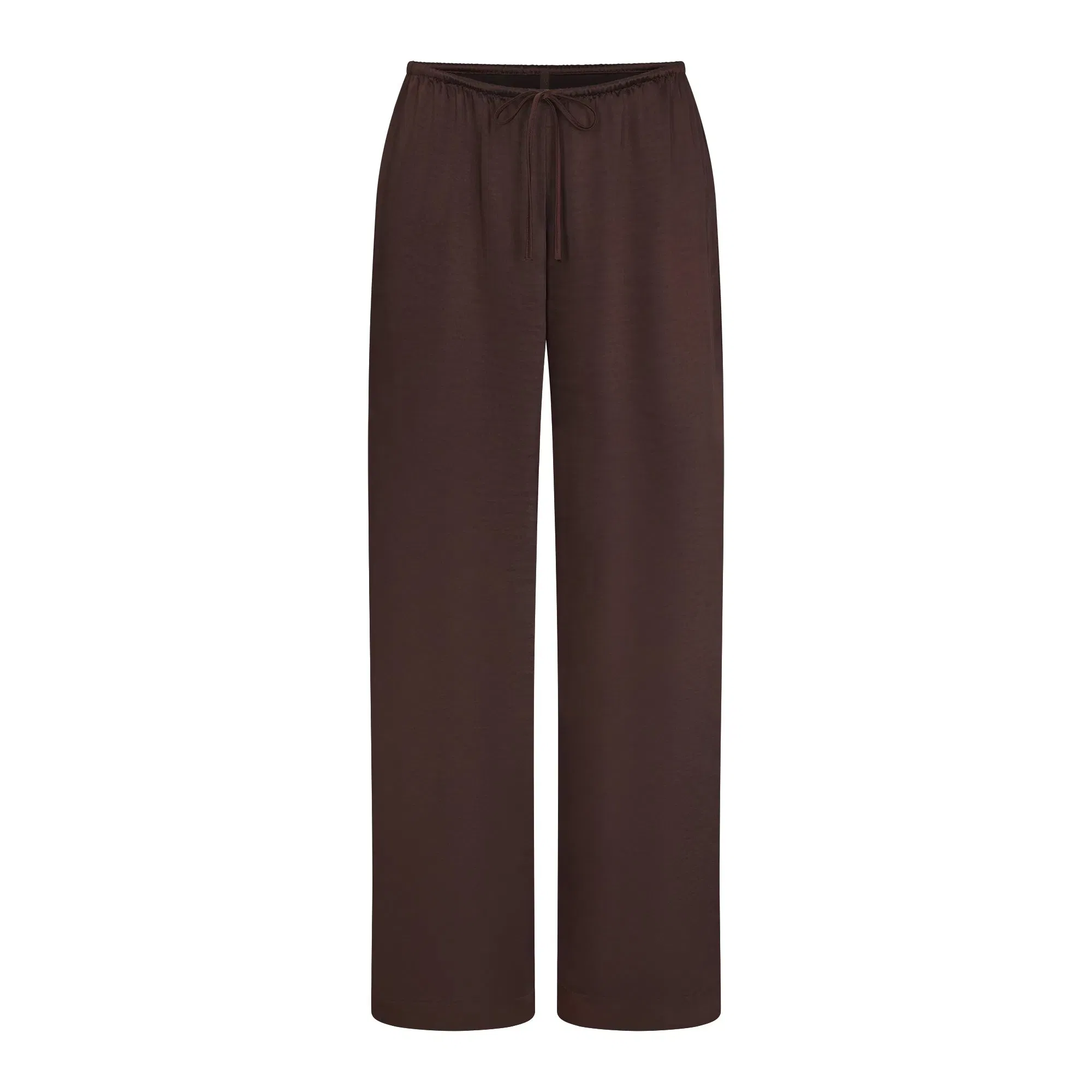 Lightweight Satin Straight Leg Pant