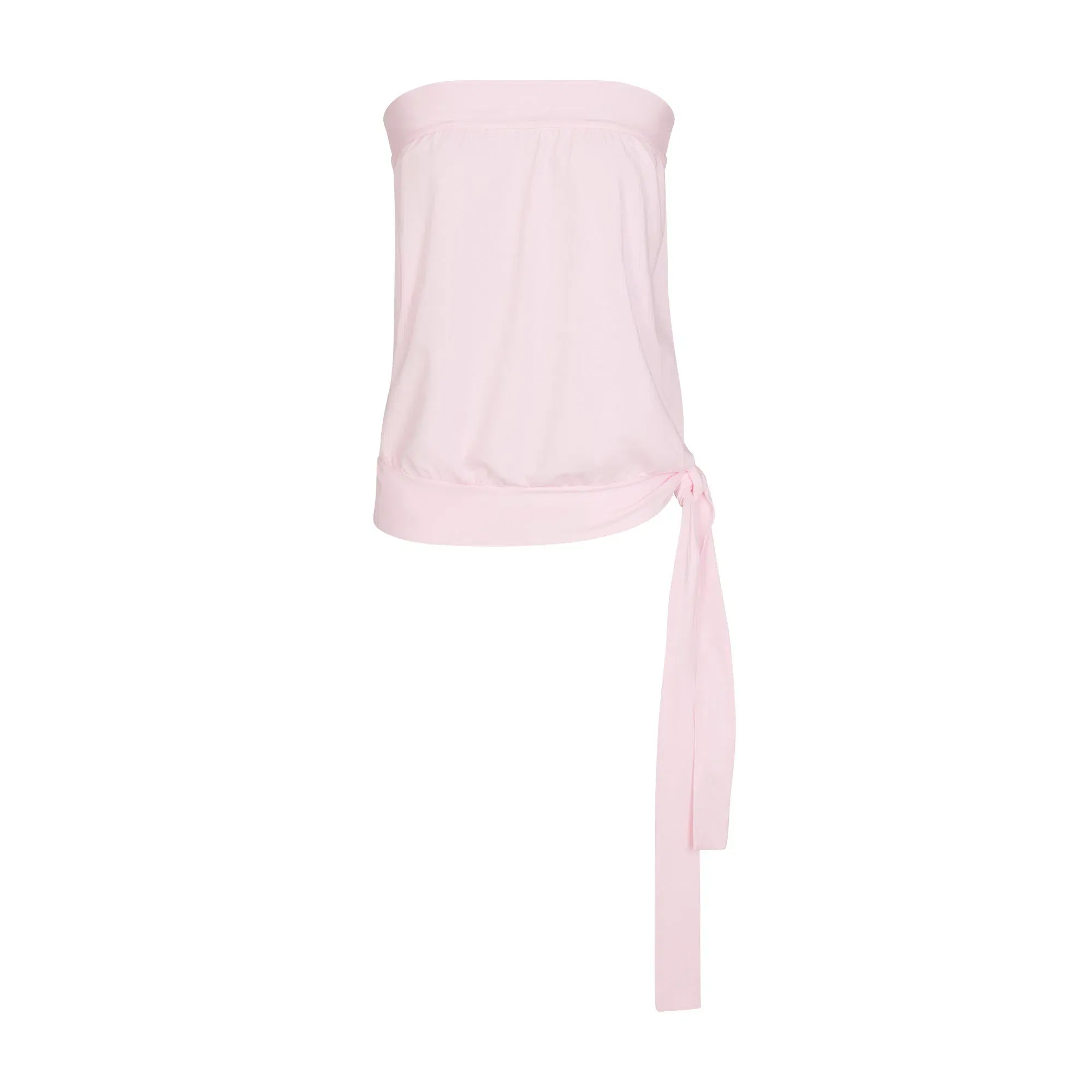 Cotton Jersey Tie Side Tube Top