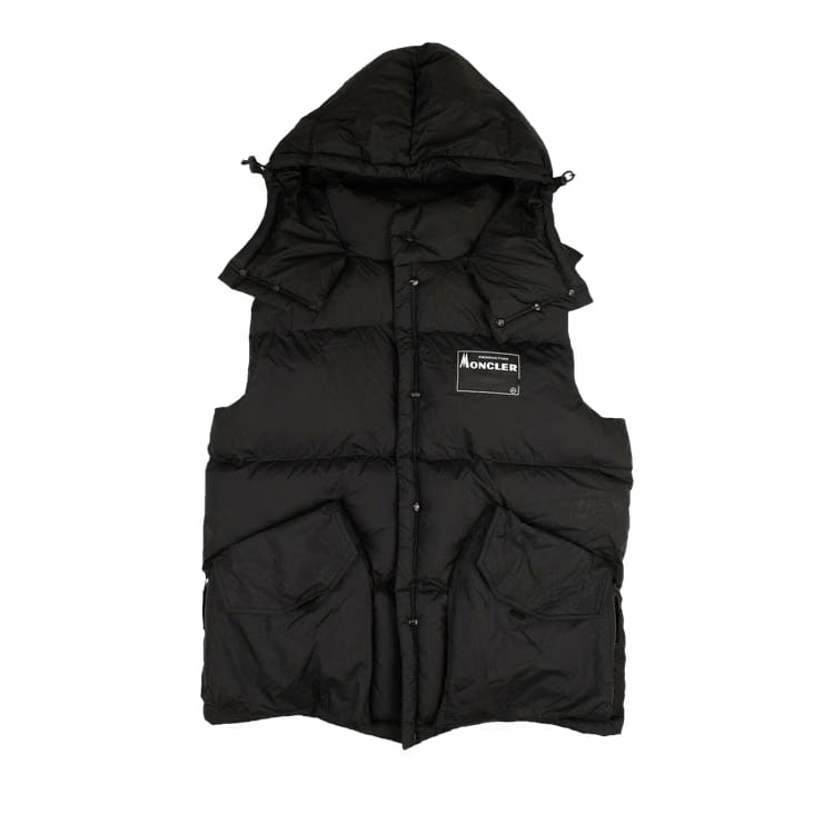 Moncler Kyle Gilet Logo Puffer Vest Black