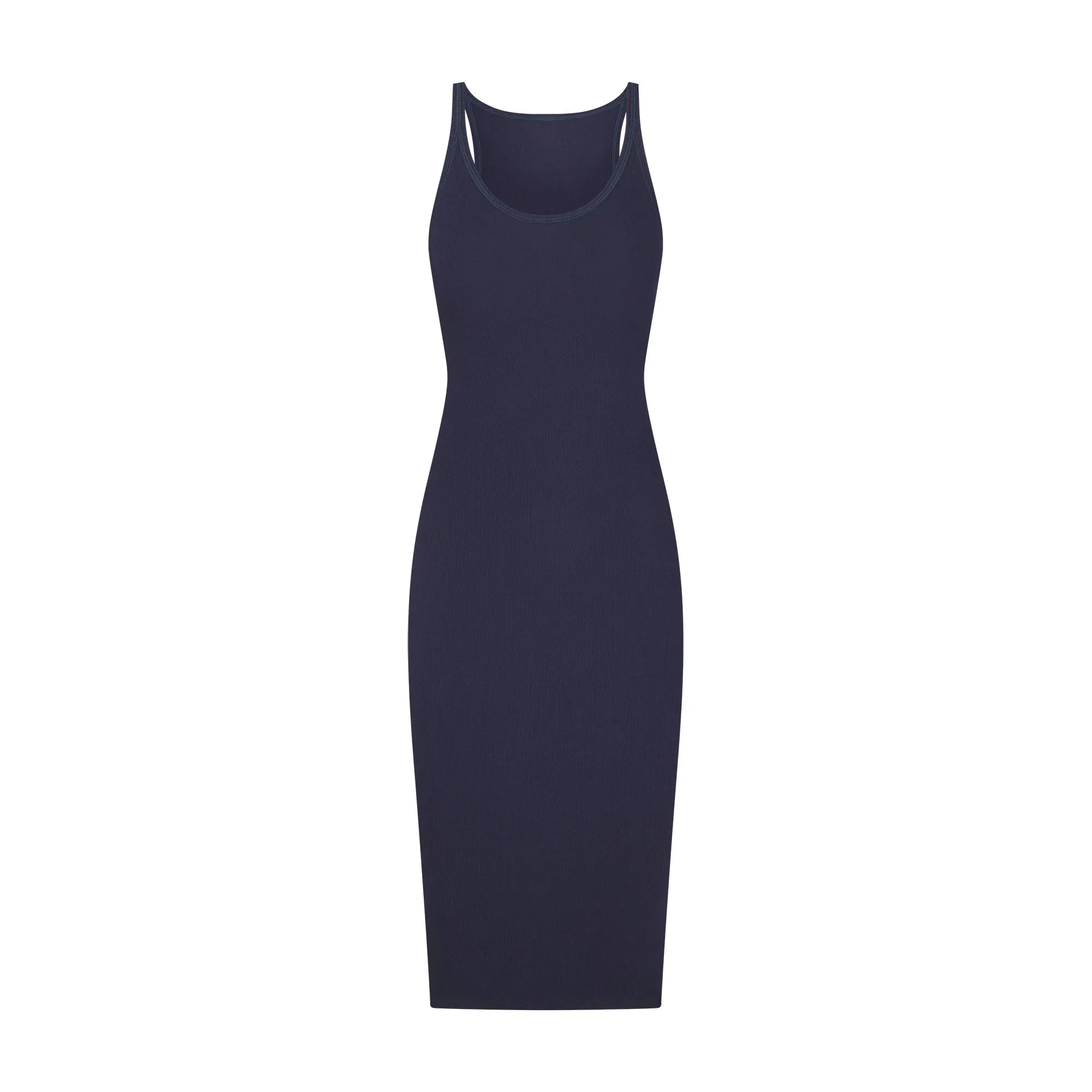 Cotton Rib Tank Midi Dress