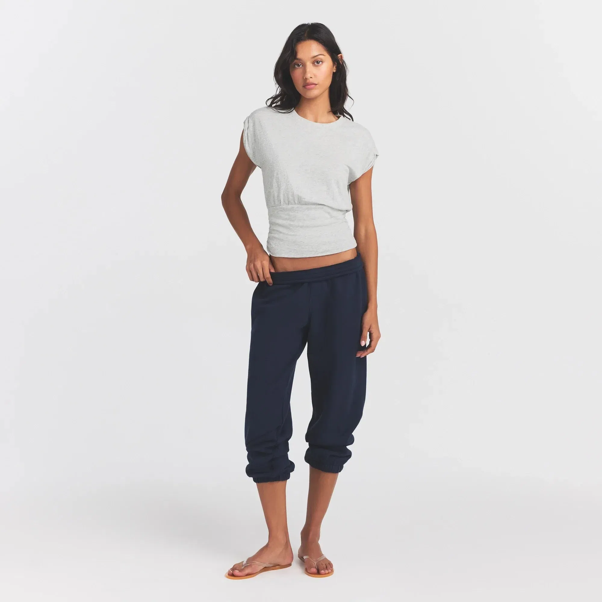 Worn in Jersey Ruched T-Shirt