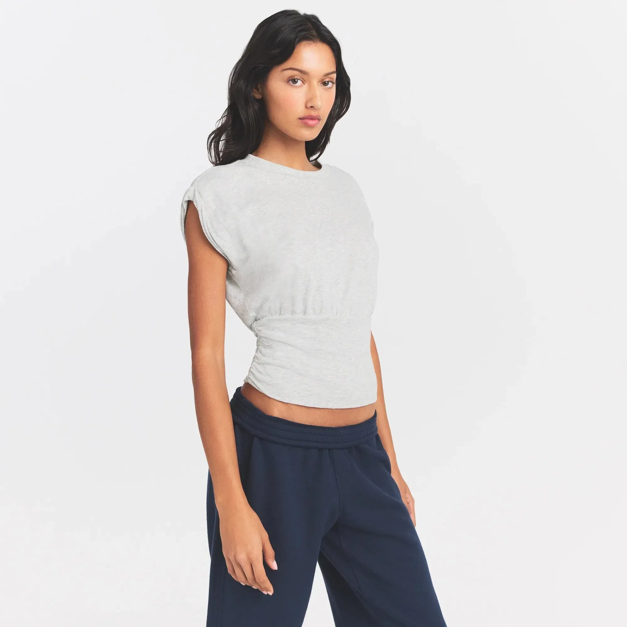 Worn in Jersey Ruched T-Shirt