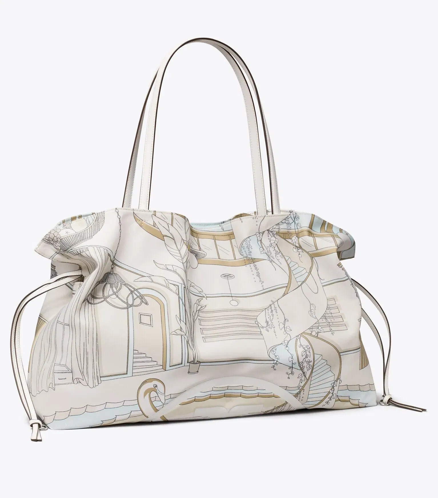 Ella Printed Drawstring Tote