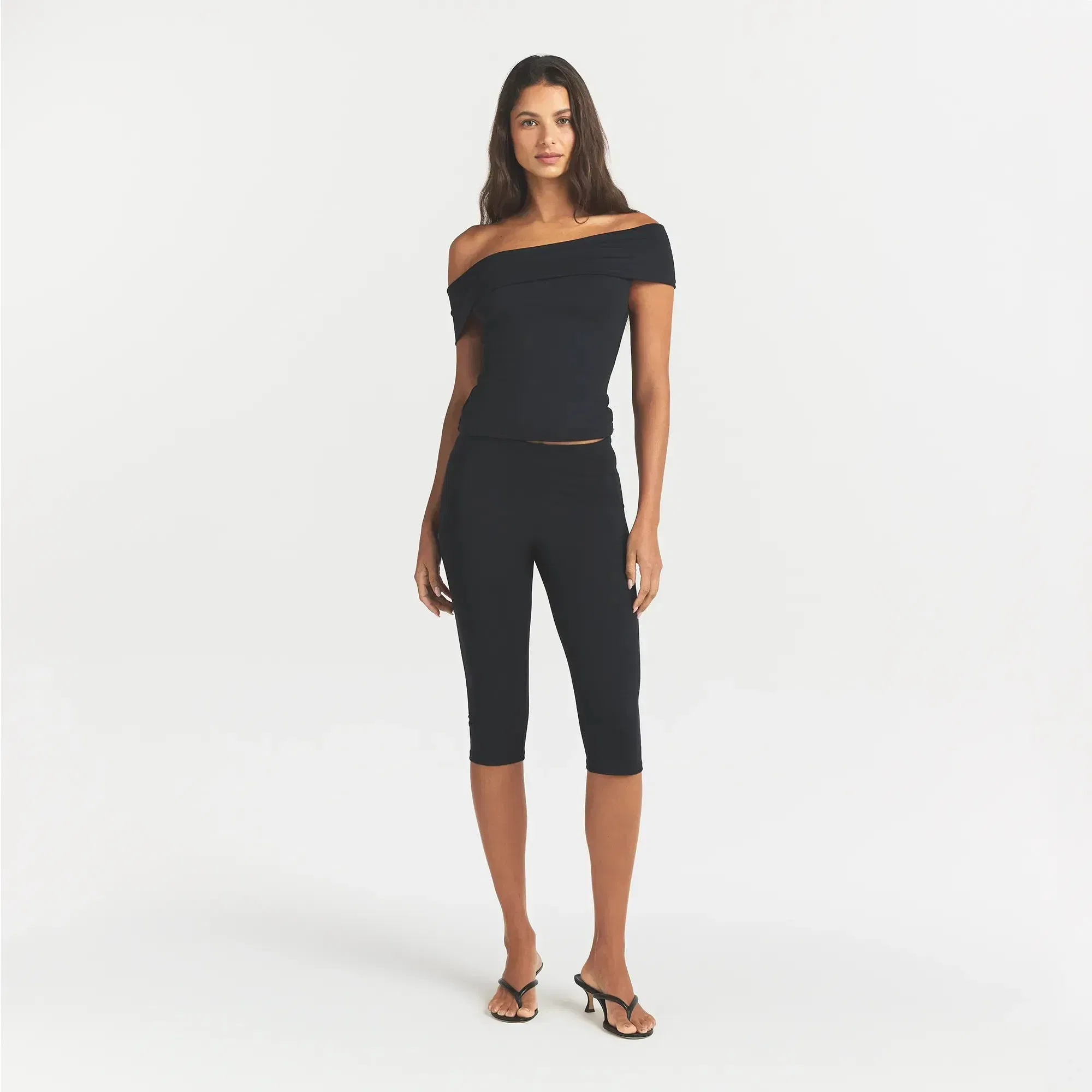 Smooth Layers Asymmetrical Off the Shoulder Top