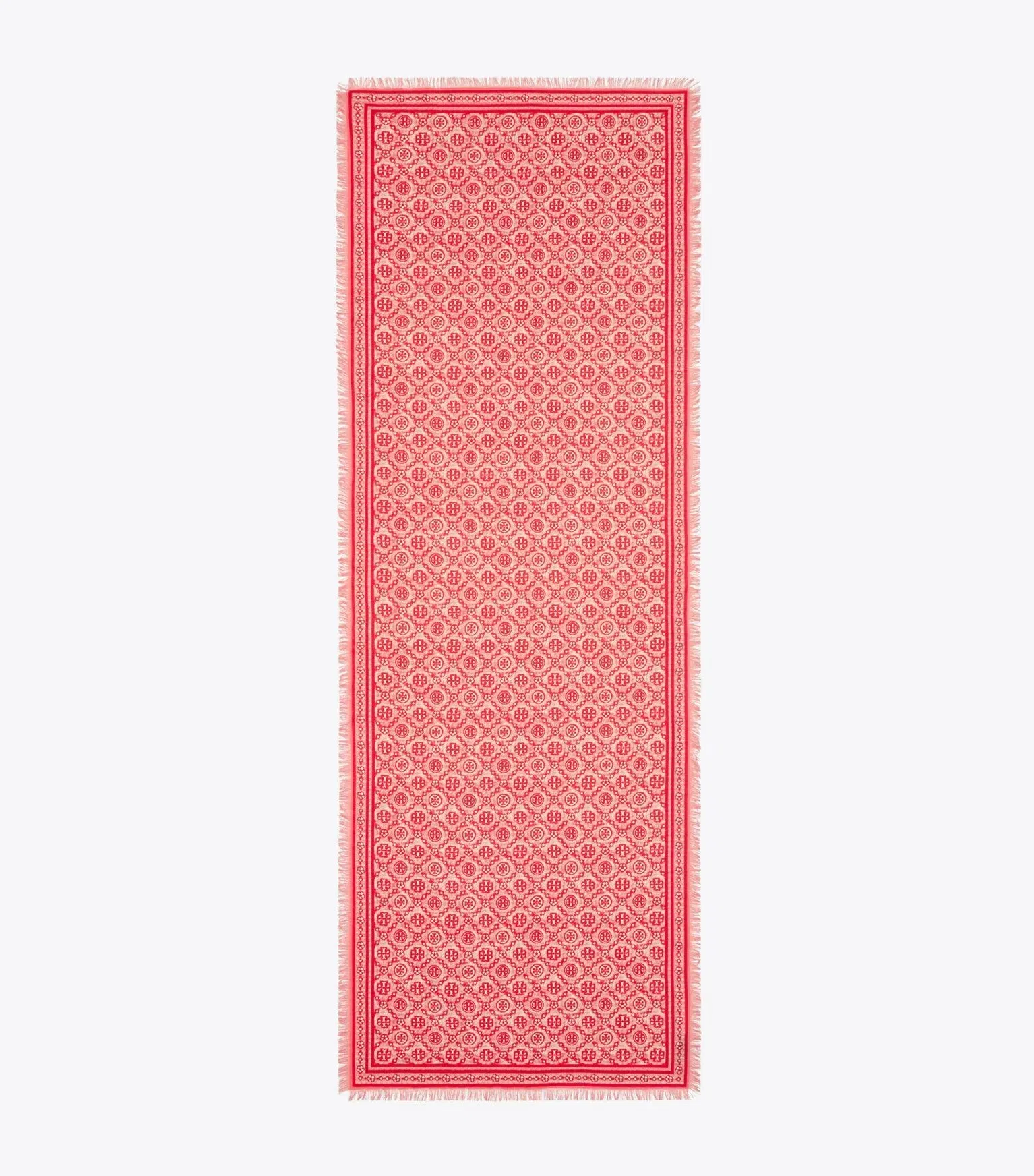 T Monogram Floral Oblong Scarf