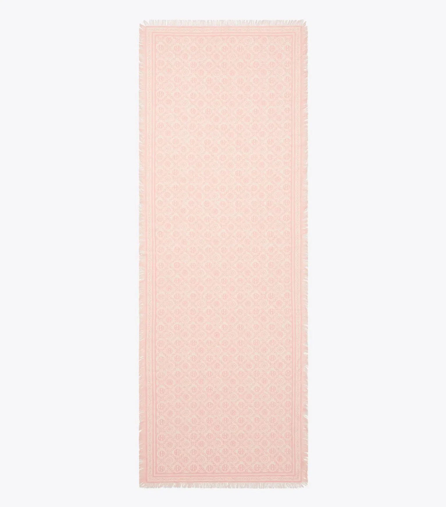T Monogram Floral Oblong Scarf