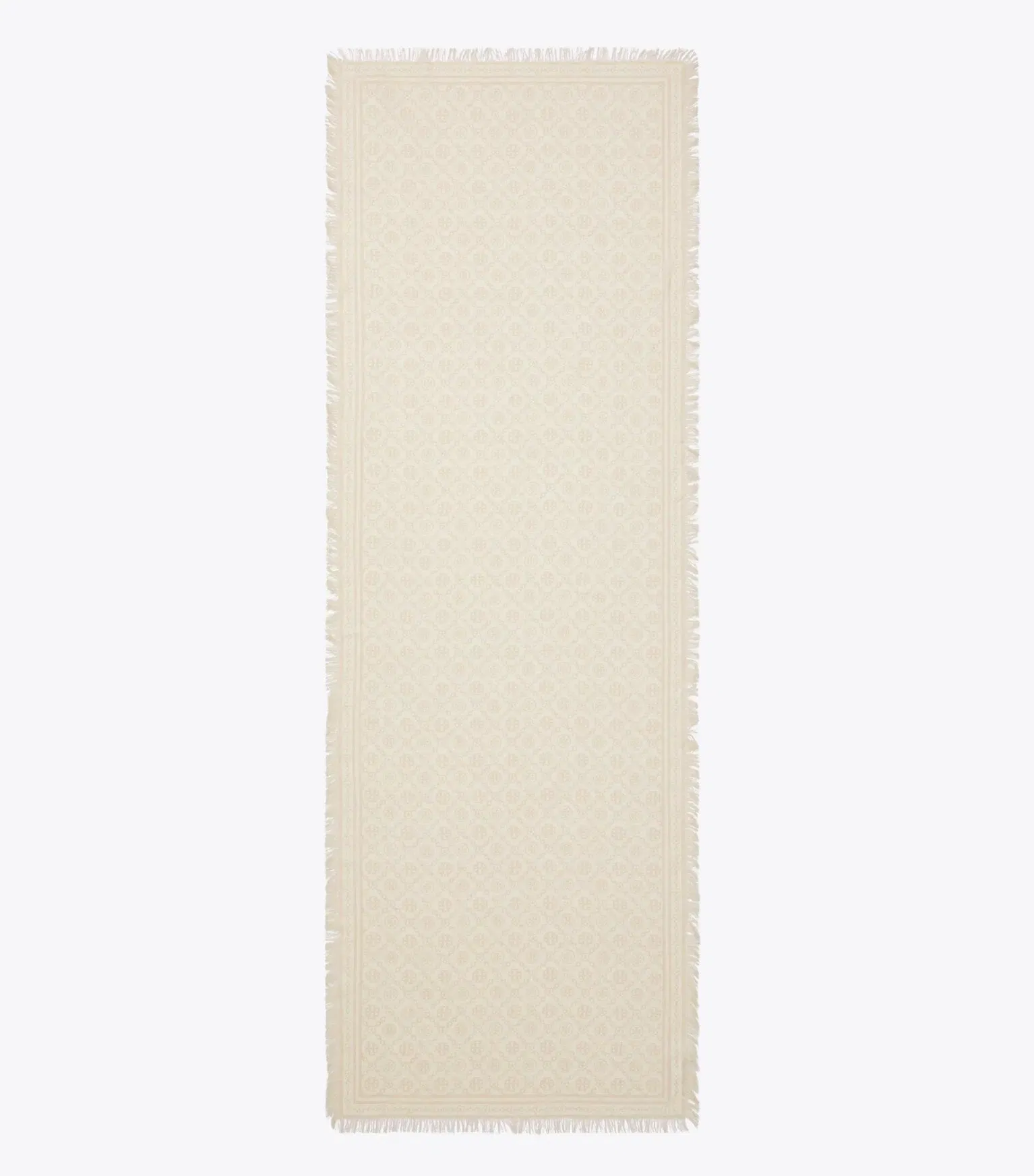 T Monogram Floral Oblong Scarf