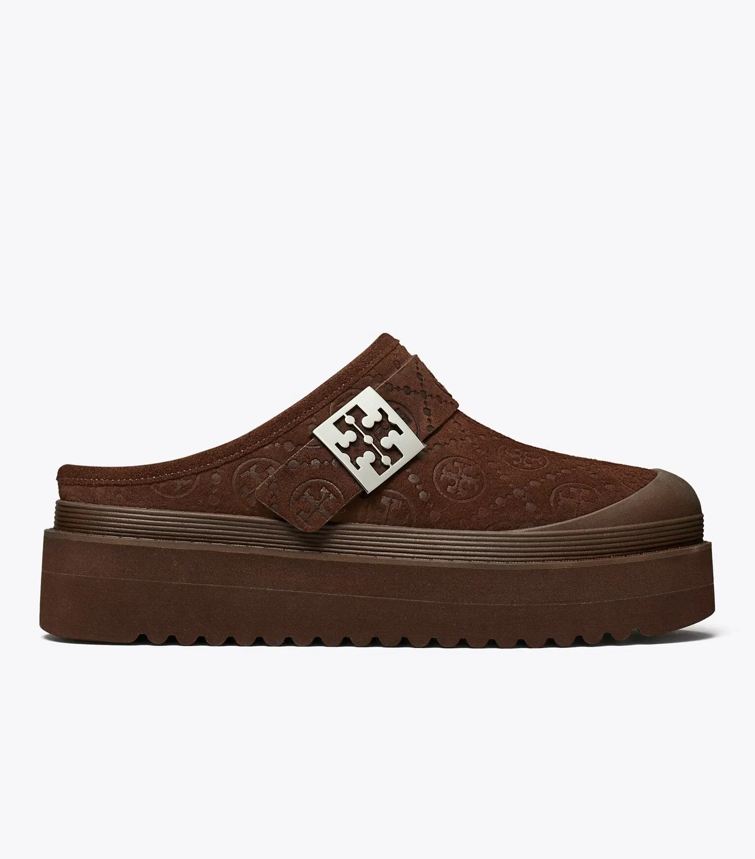 T Monogram Mellow Shearling Platform Mule
