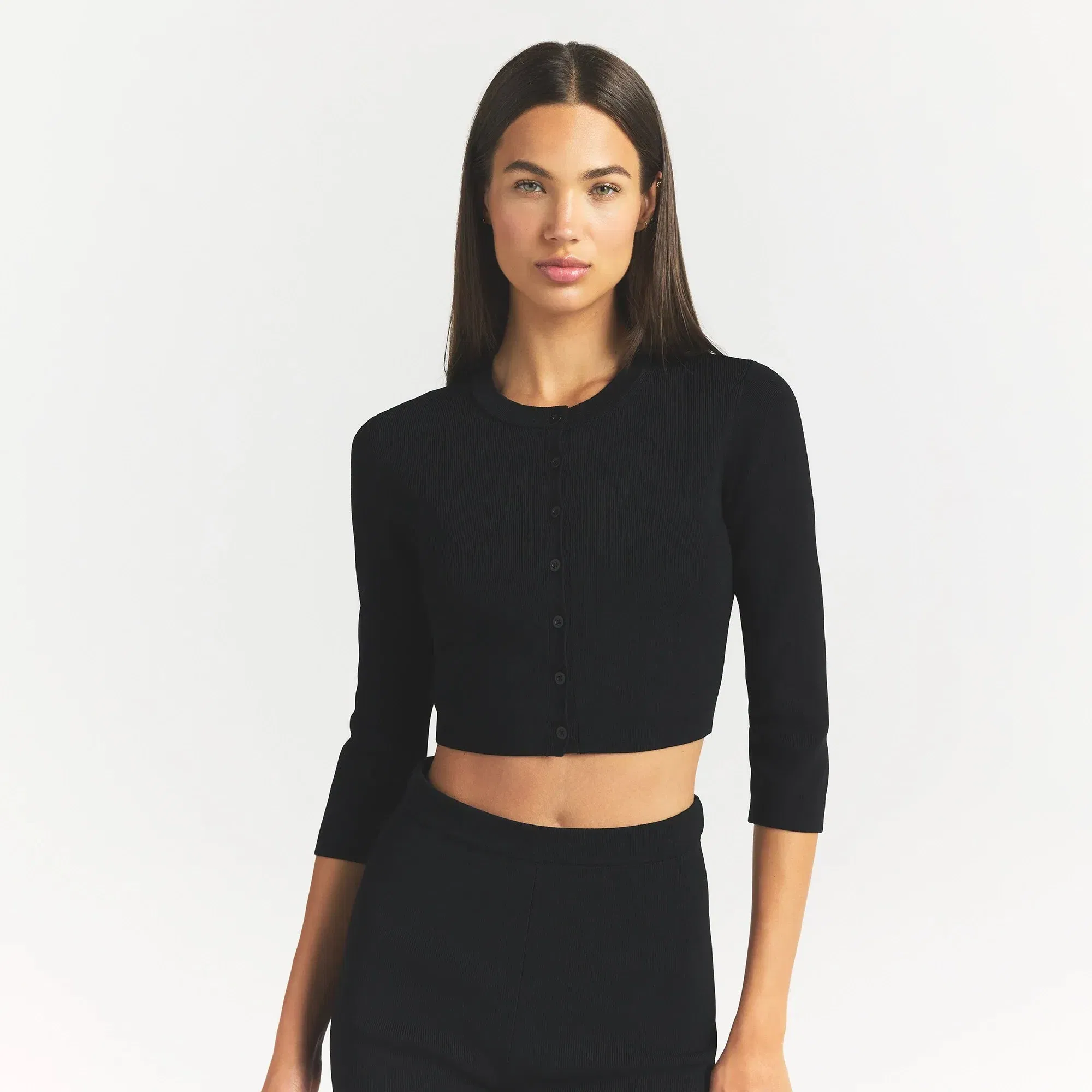 Refined Knit Cropped Cardigan