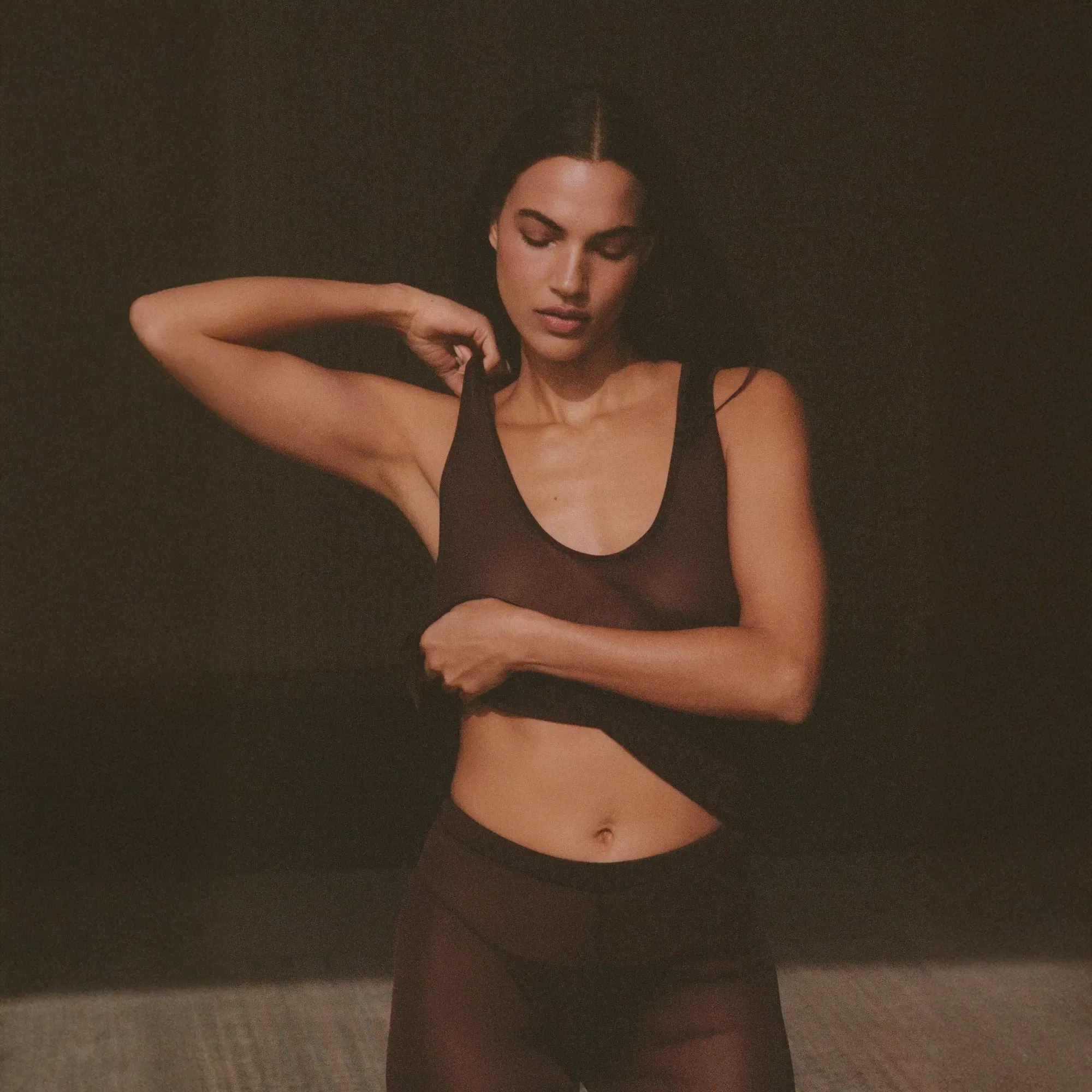 Slinky Knit Scoop Long Tank