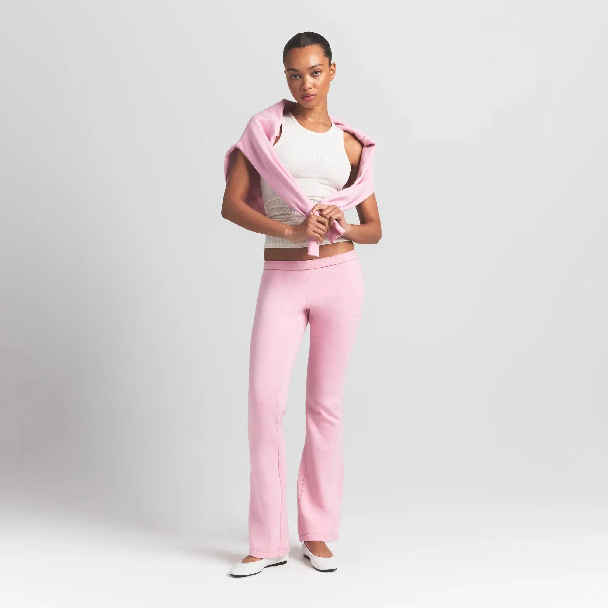 Cotton Fleece Slim Pant