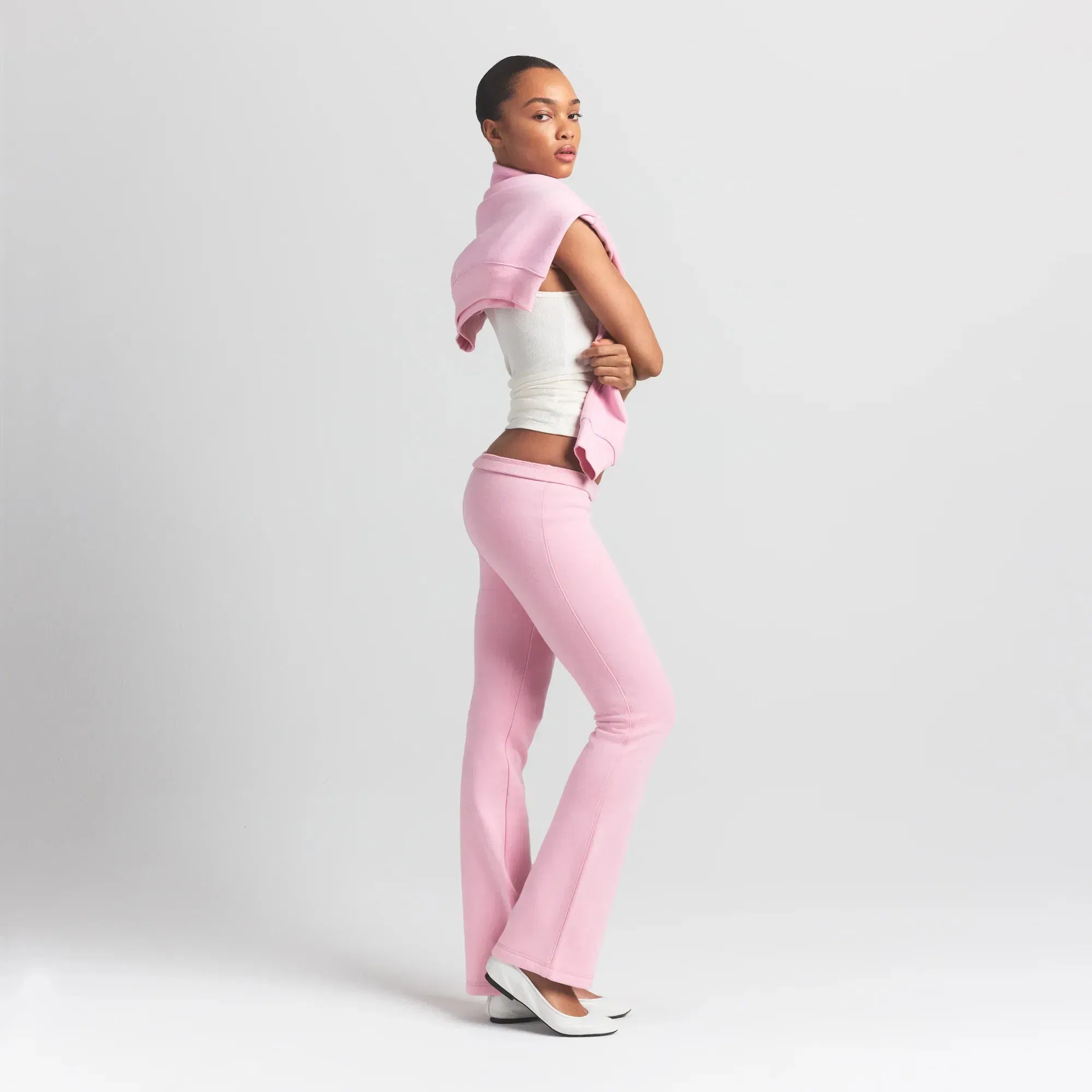 Cotton Fleece Slim Pant