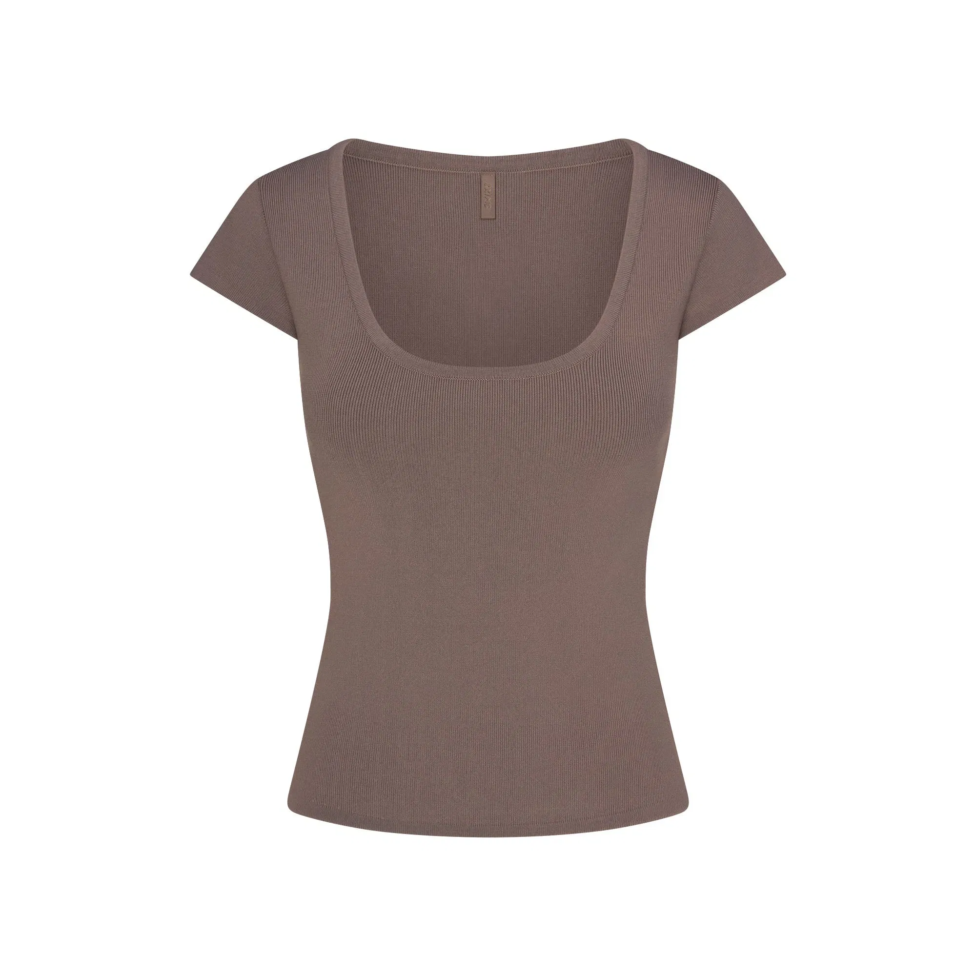 Refined Knit Scoop Neck Top