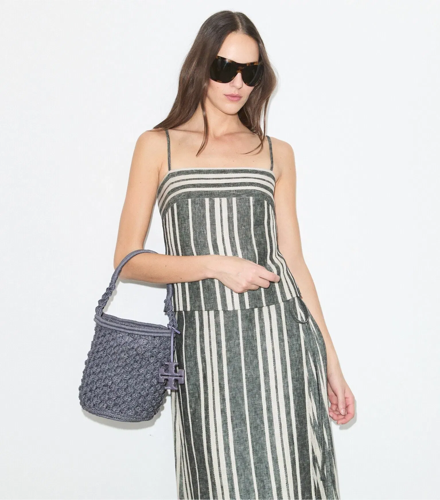 Ella Hand-Crocheted Popcorn Bucket Bag