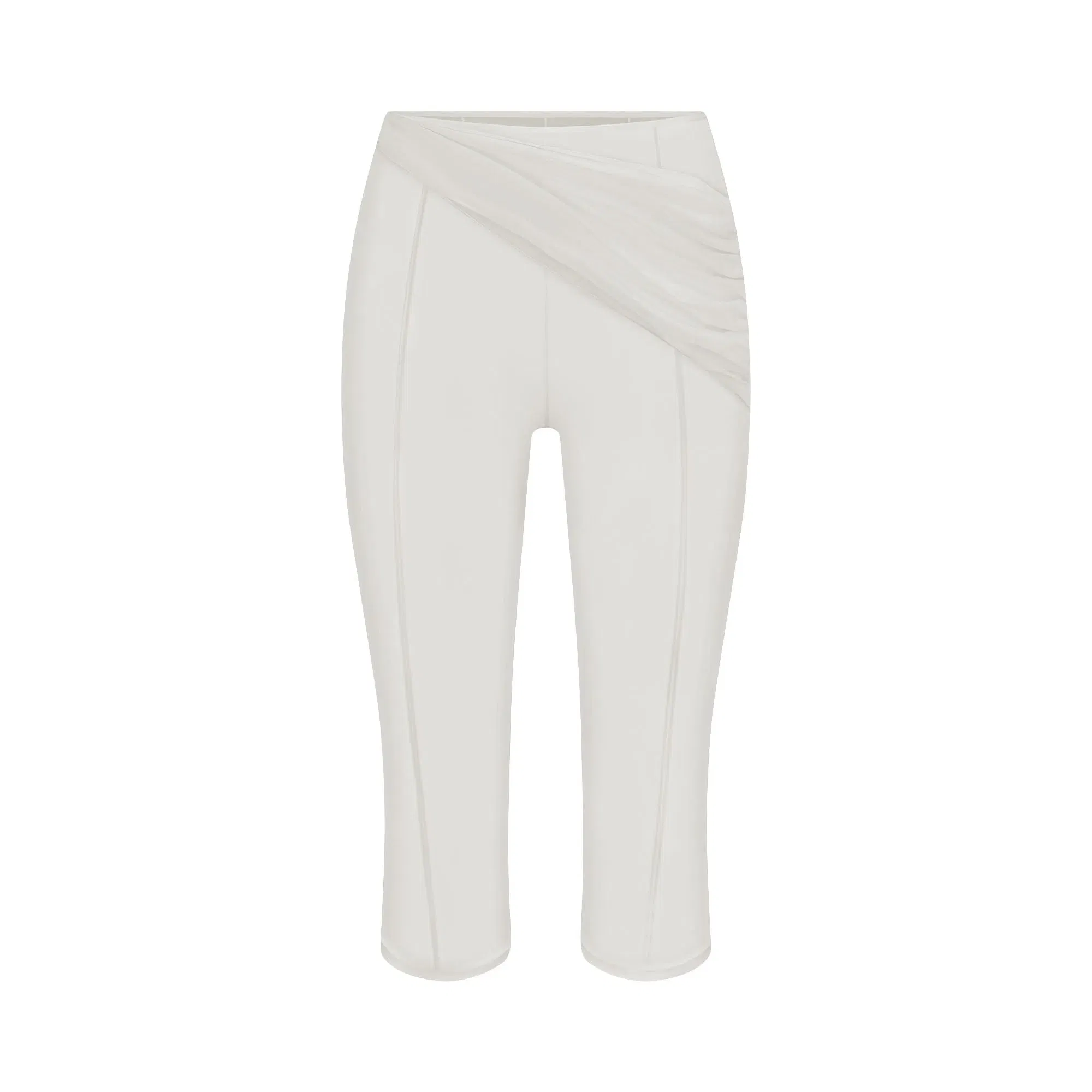 Ultra Fine Mesh Draped Capri