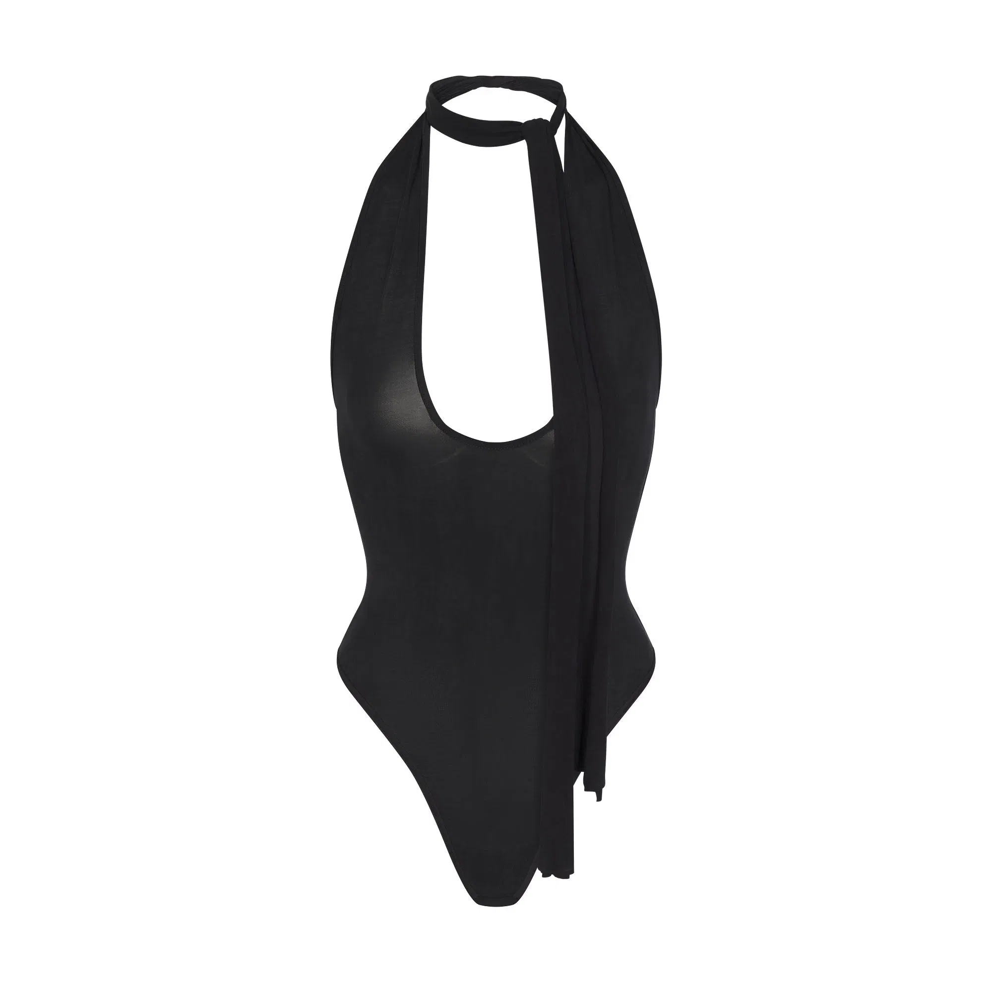 Cupro Jersey Halter Bodysuit