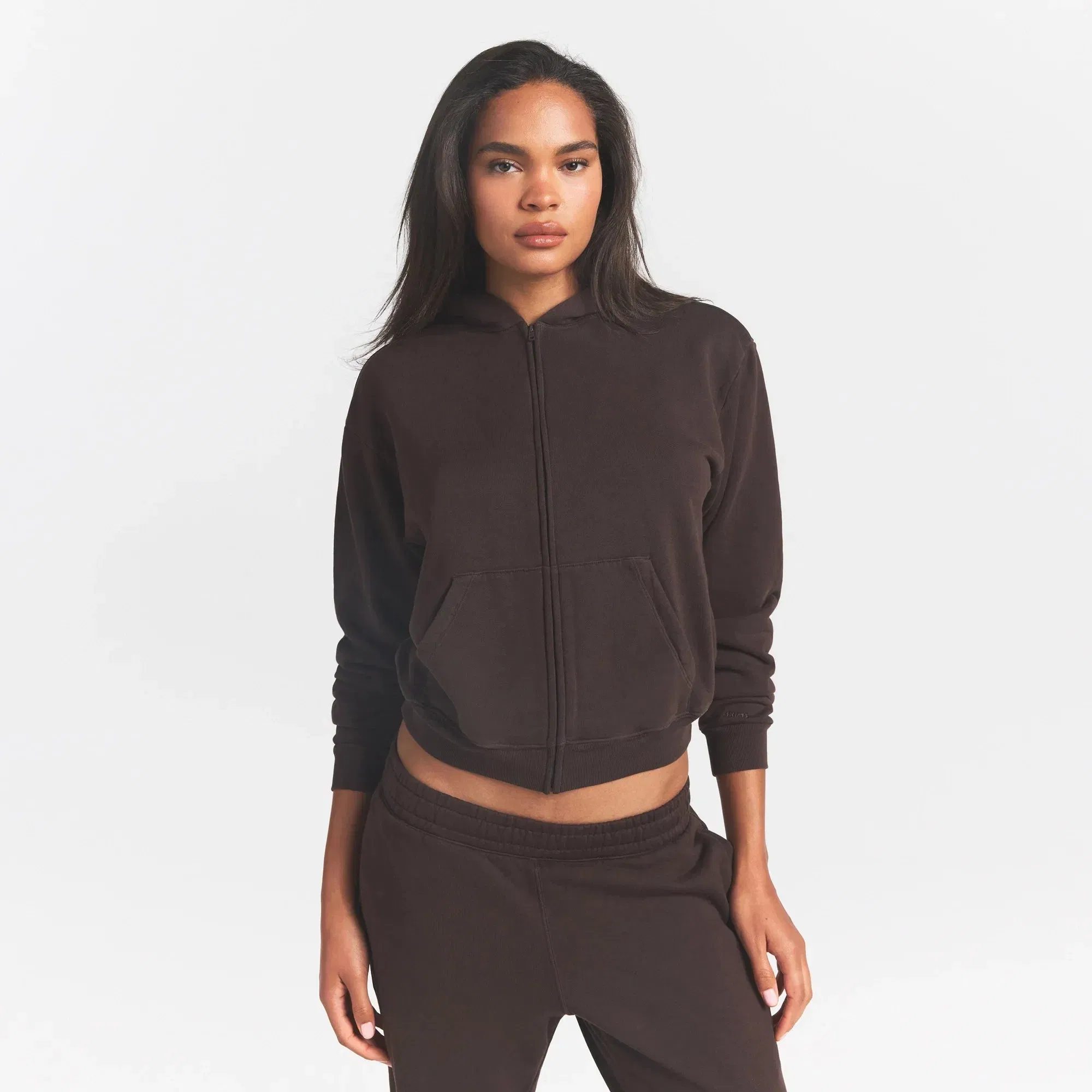 French Terry Zip Up Hoodie
