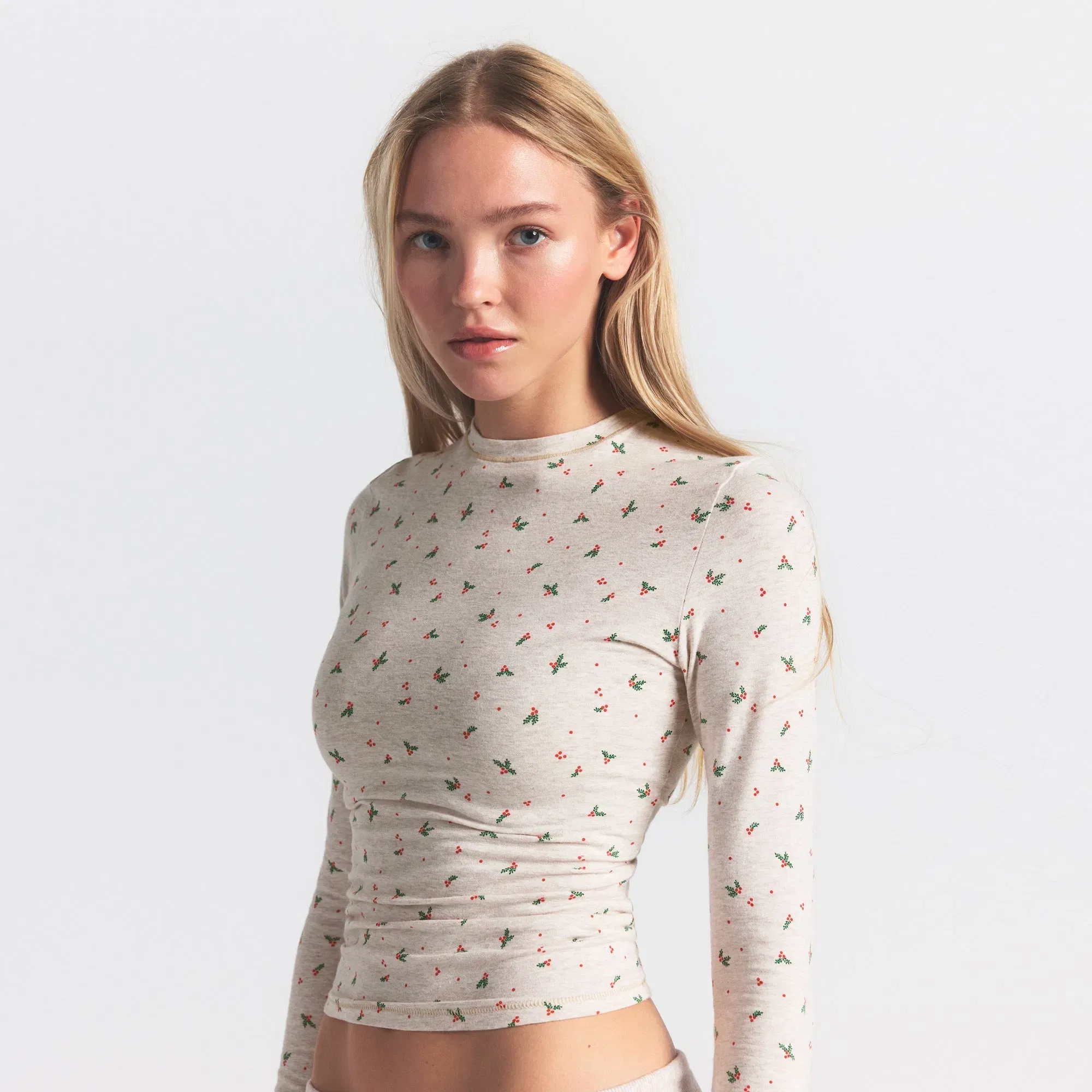 Cotton Jersey Long Sleeve T-shirt