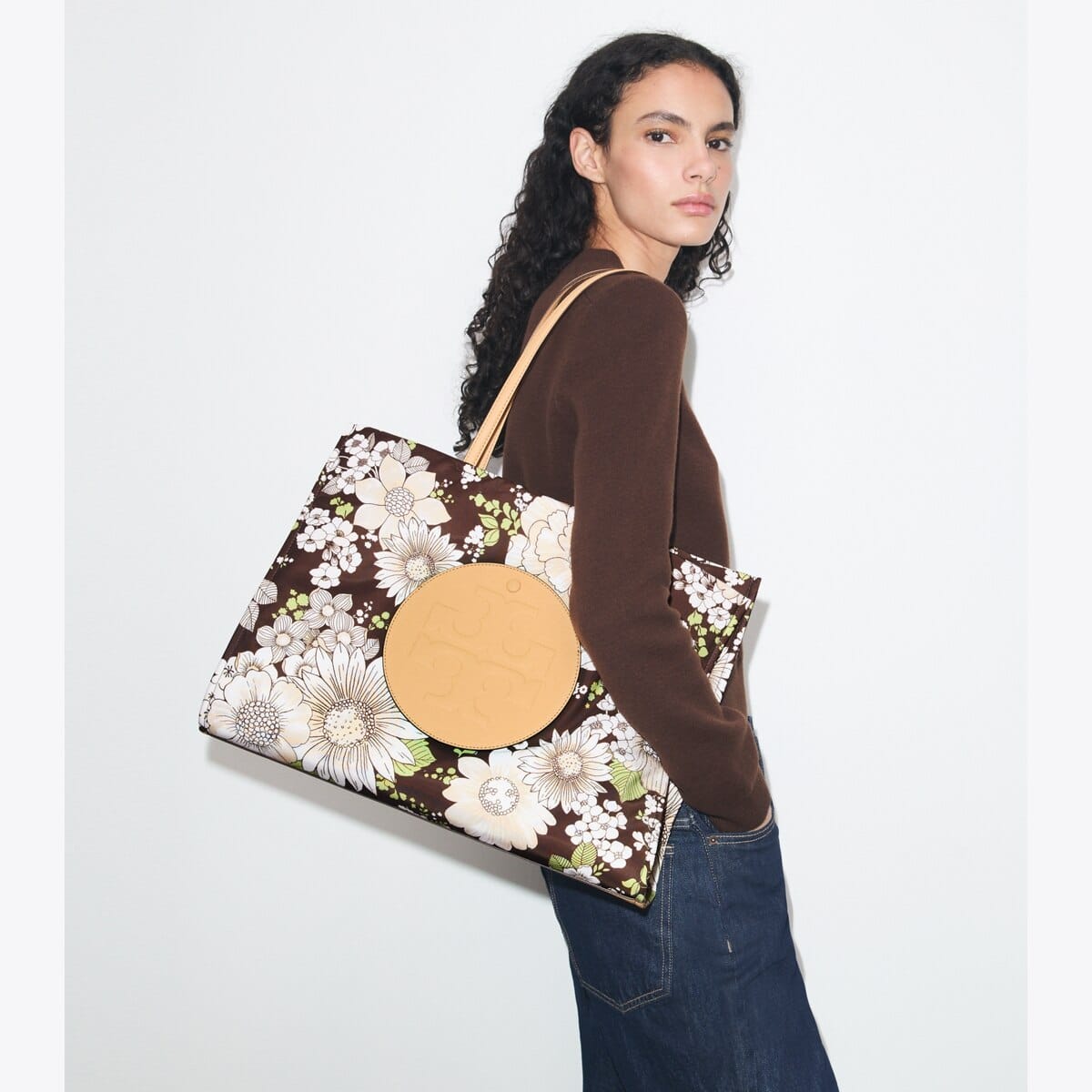 Ella Nylon Printed Tote