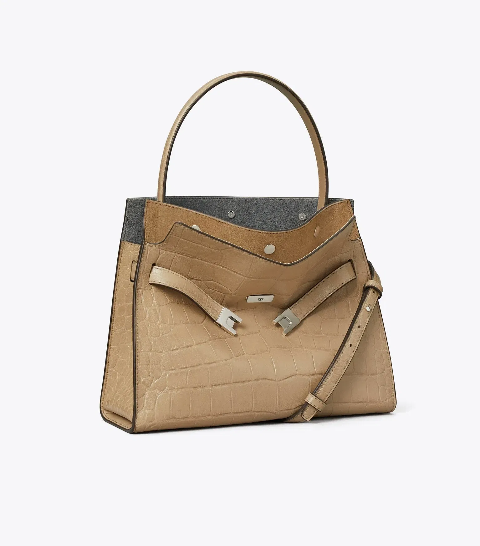 Small Lee Radziwill Embossed Double Bag
