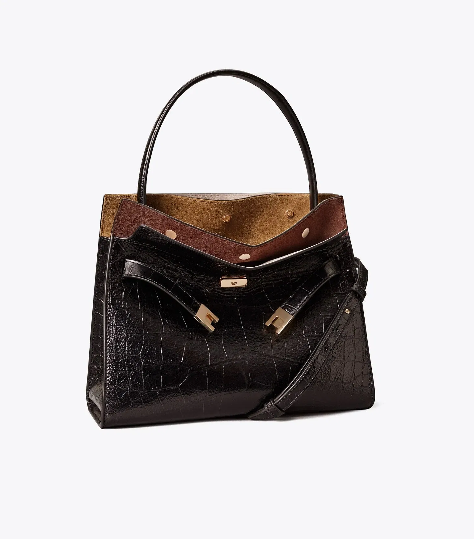 Small Lee Radziwill Embossed Double Bag