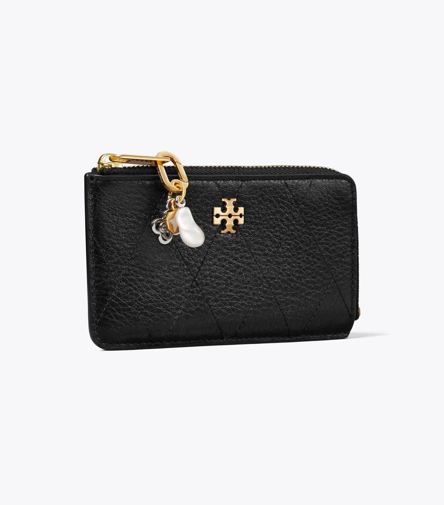 Charlie Quilted Zip Charm Card Case
