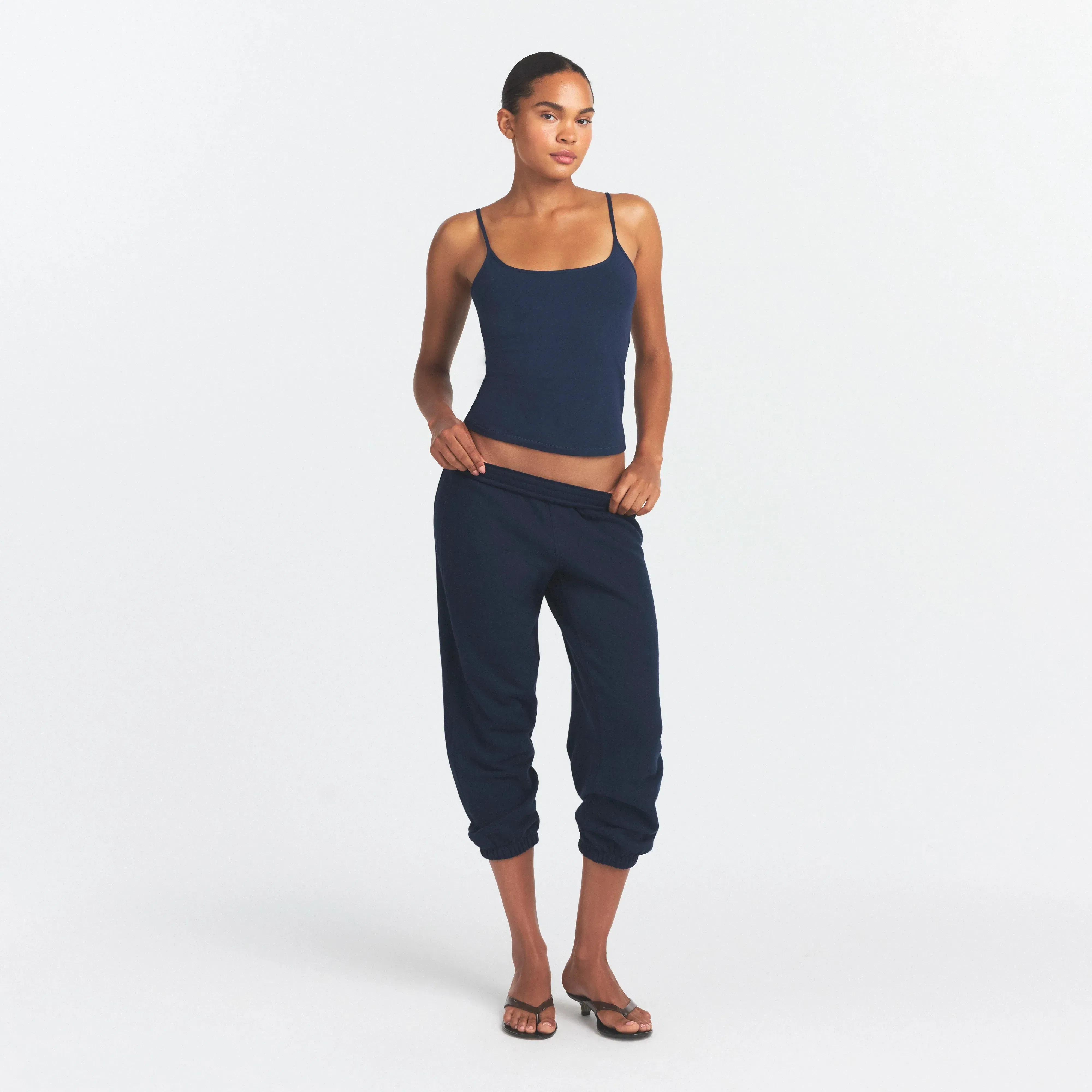 Drapey French Terry Cropped Jogger