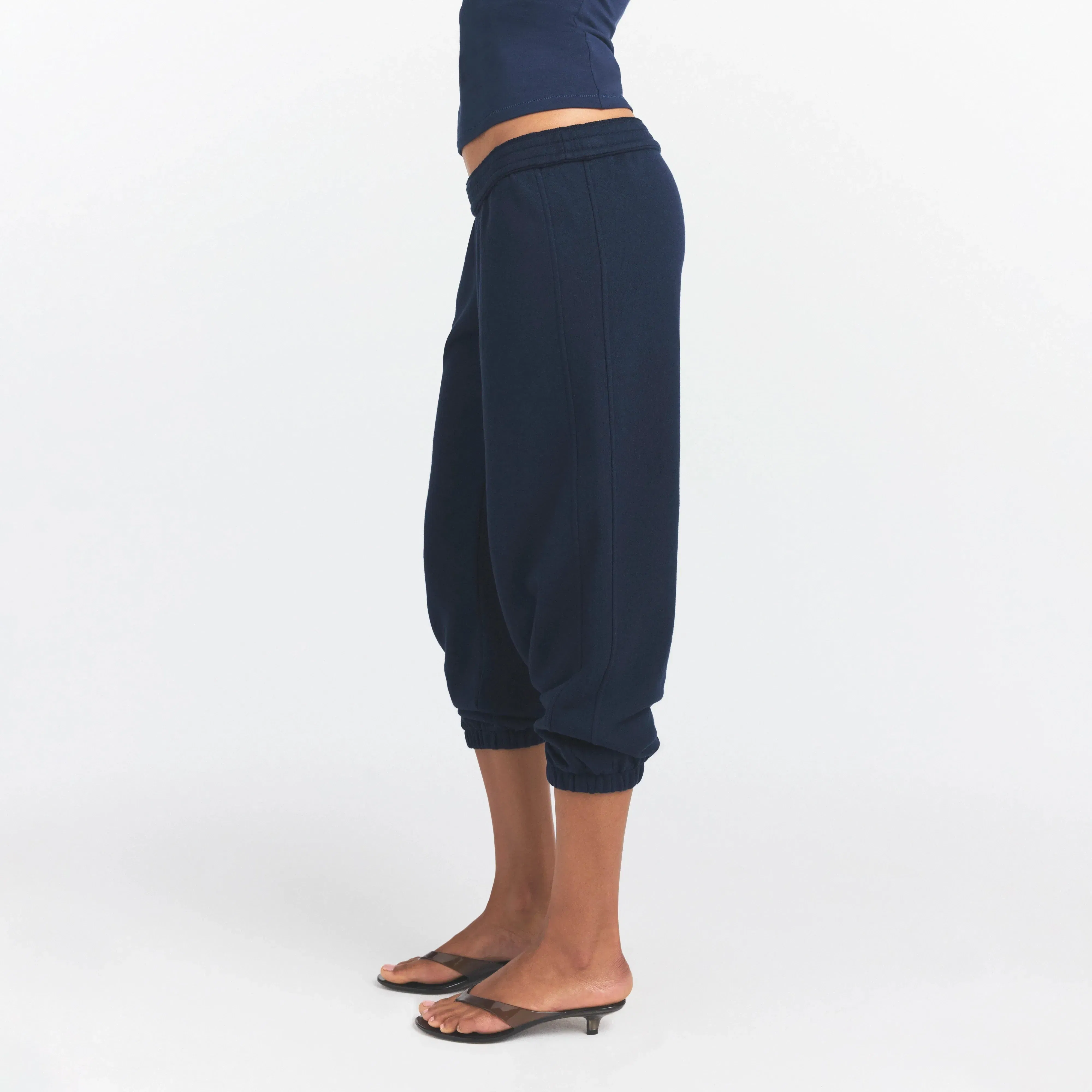 Drapey French Terry Cropped Jogger