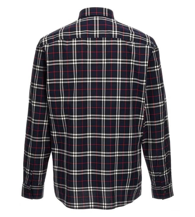 Burberry Navy Check Shirt