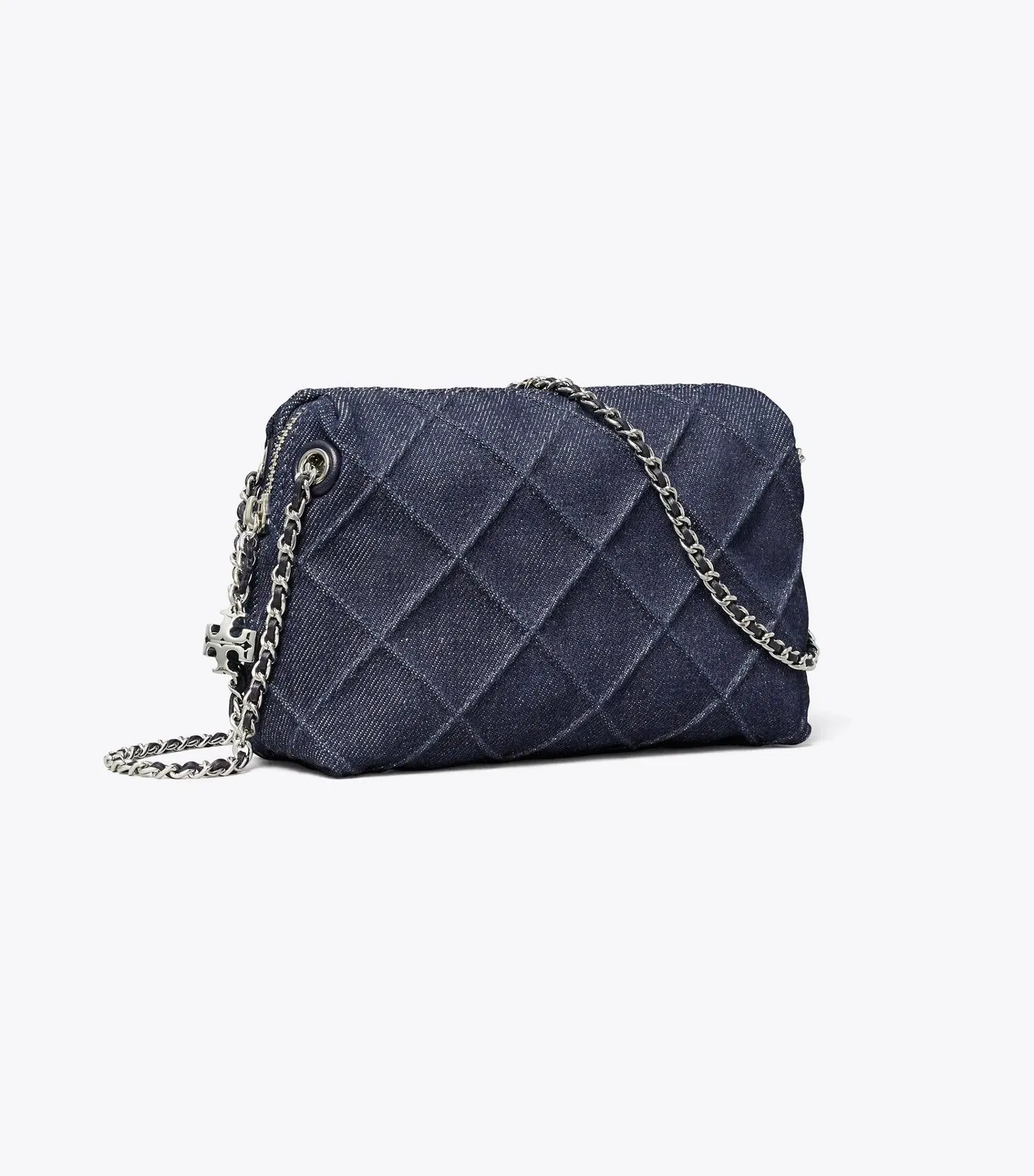 Fleming Denim Soft Crossbody Bag