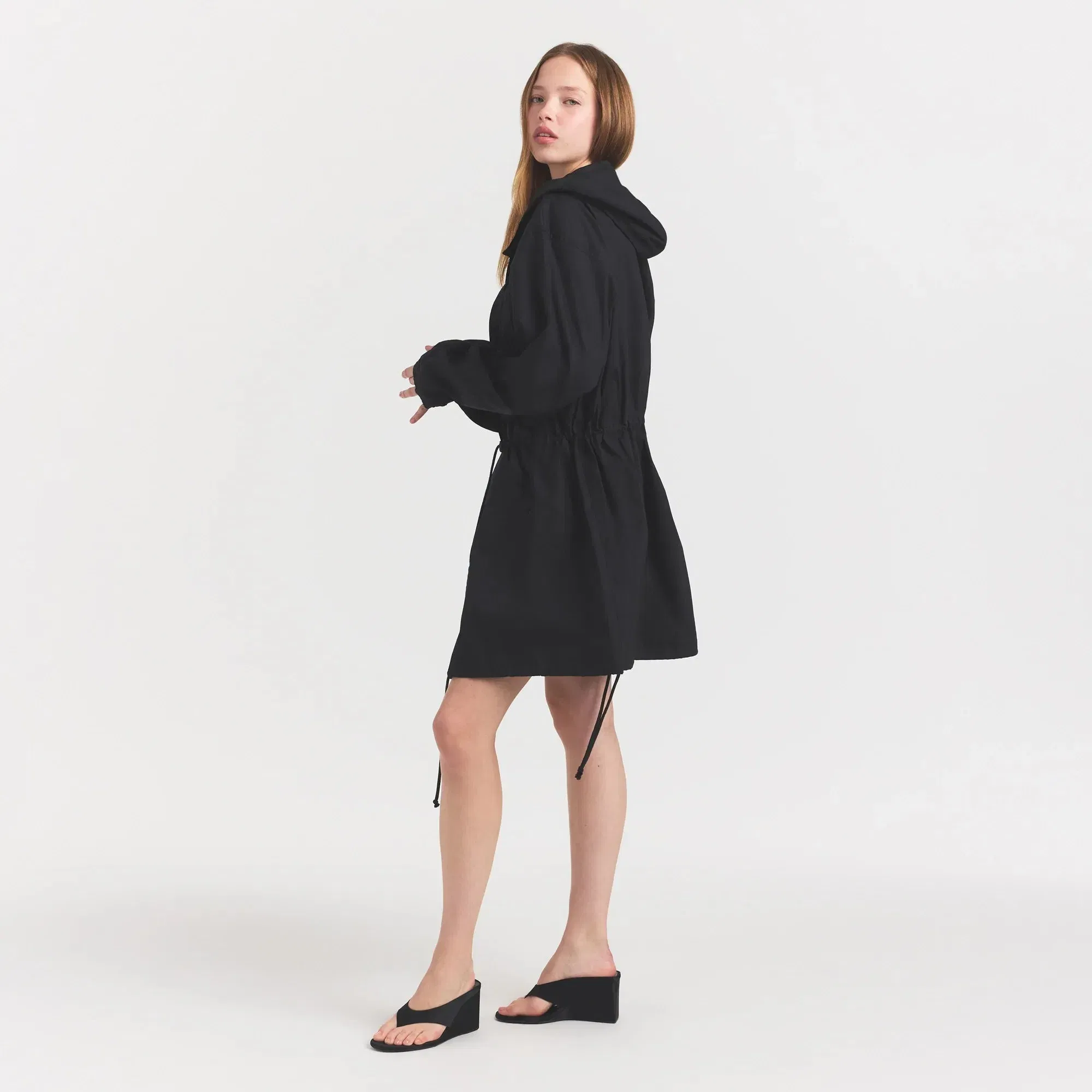 Woven Cotton Oversized Anorak