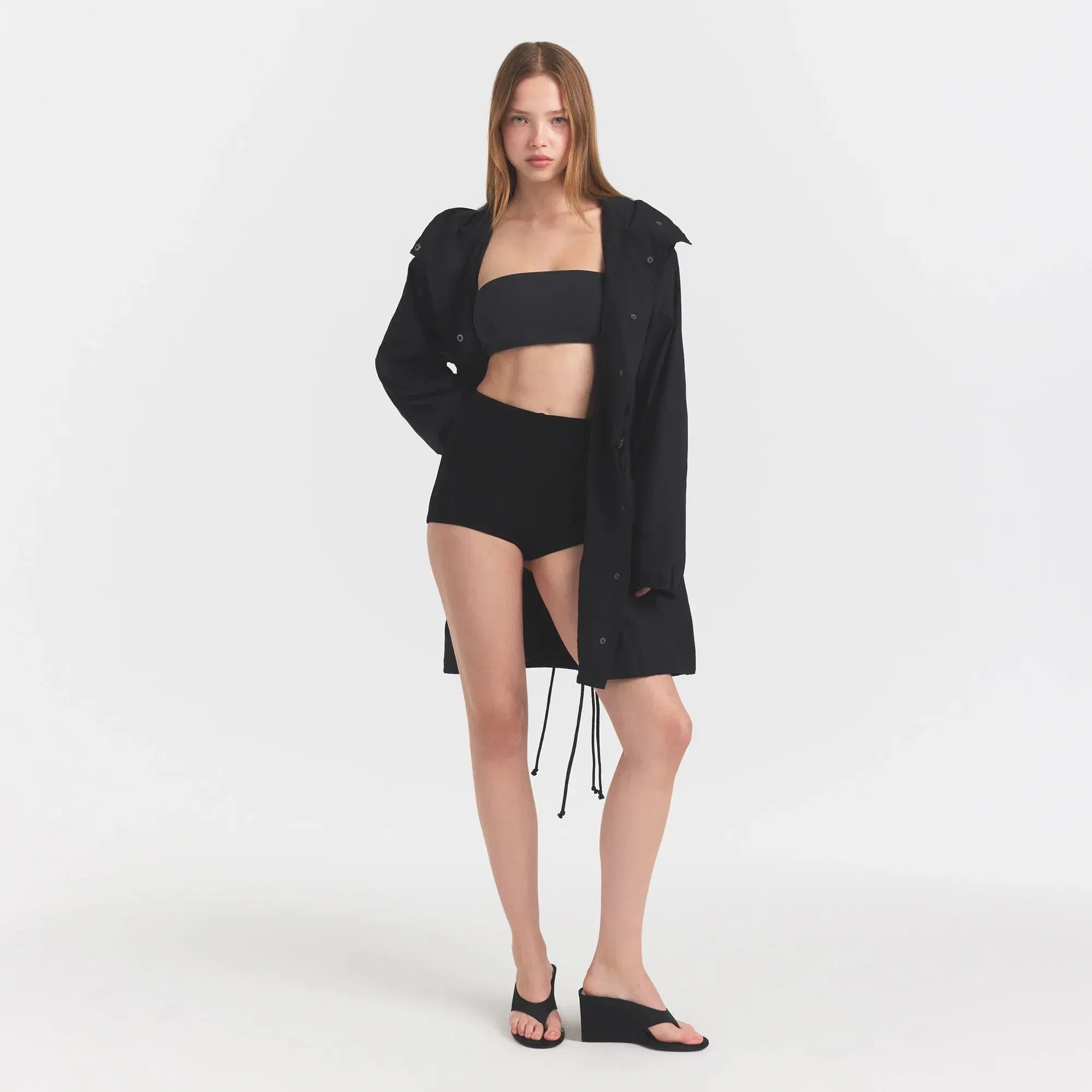 Woven Cotton Oversized Anorak