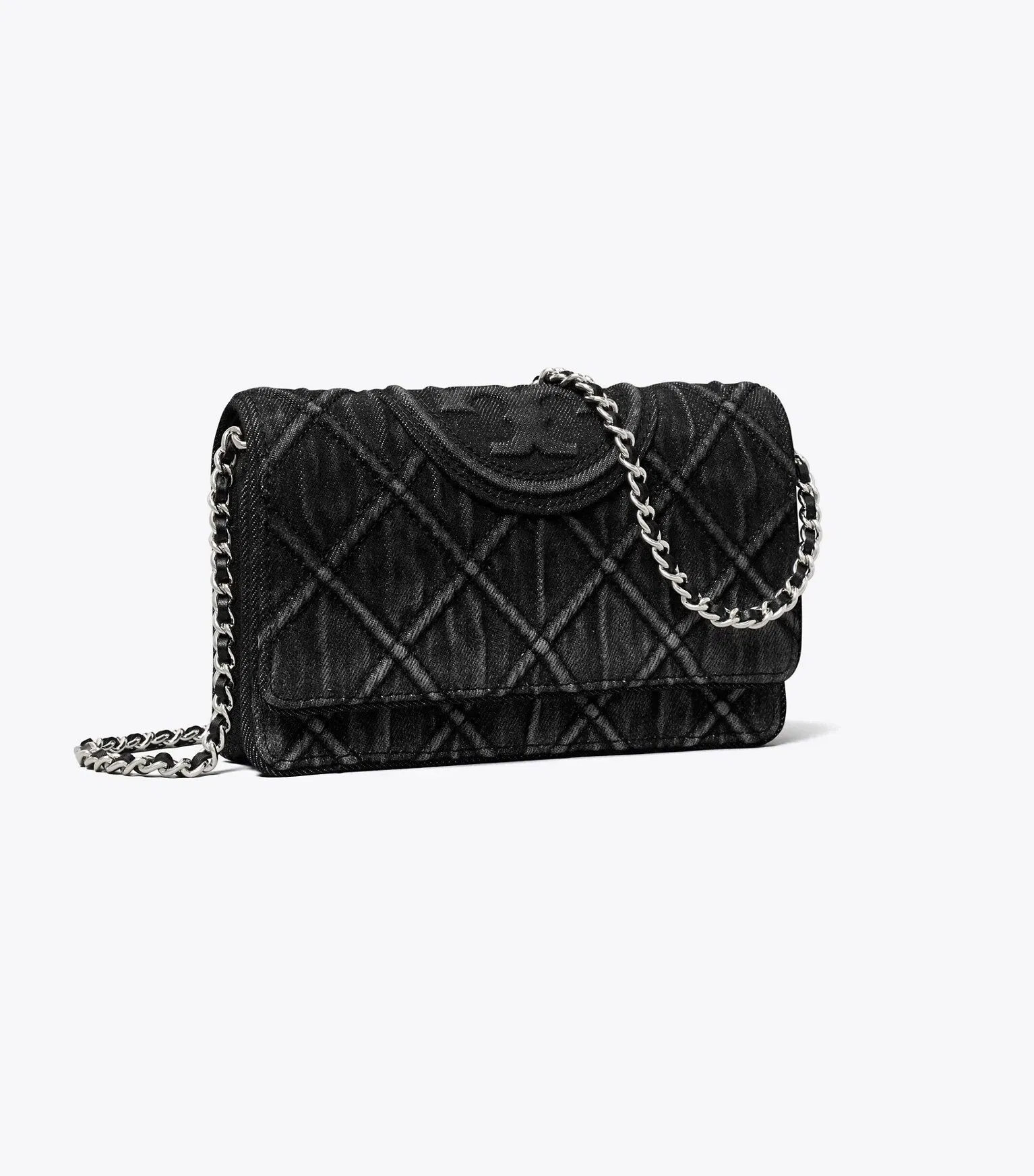 Fleming Denim Chain Crossbody