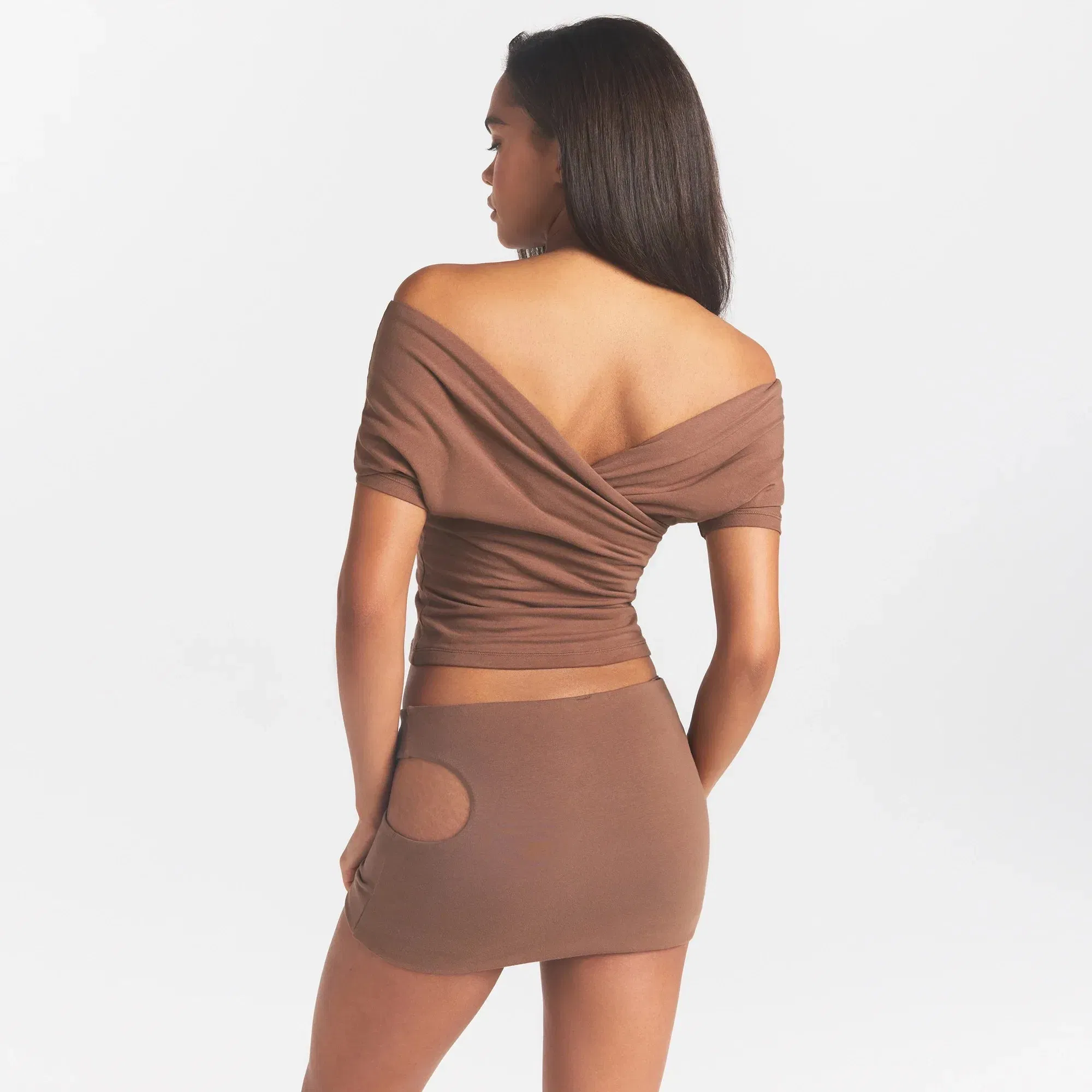Cotton Jersey Wrap Top