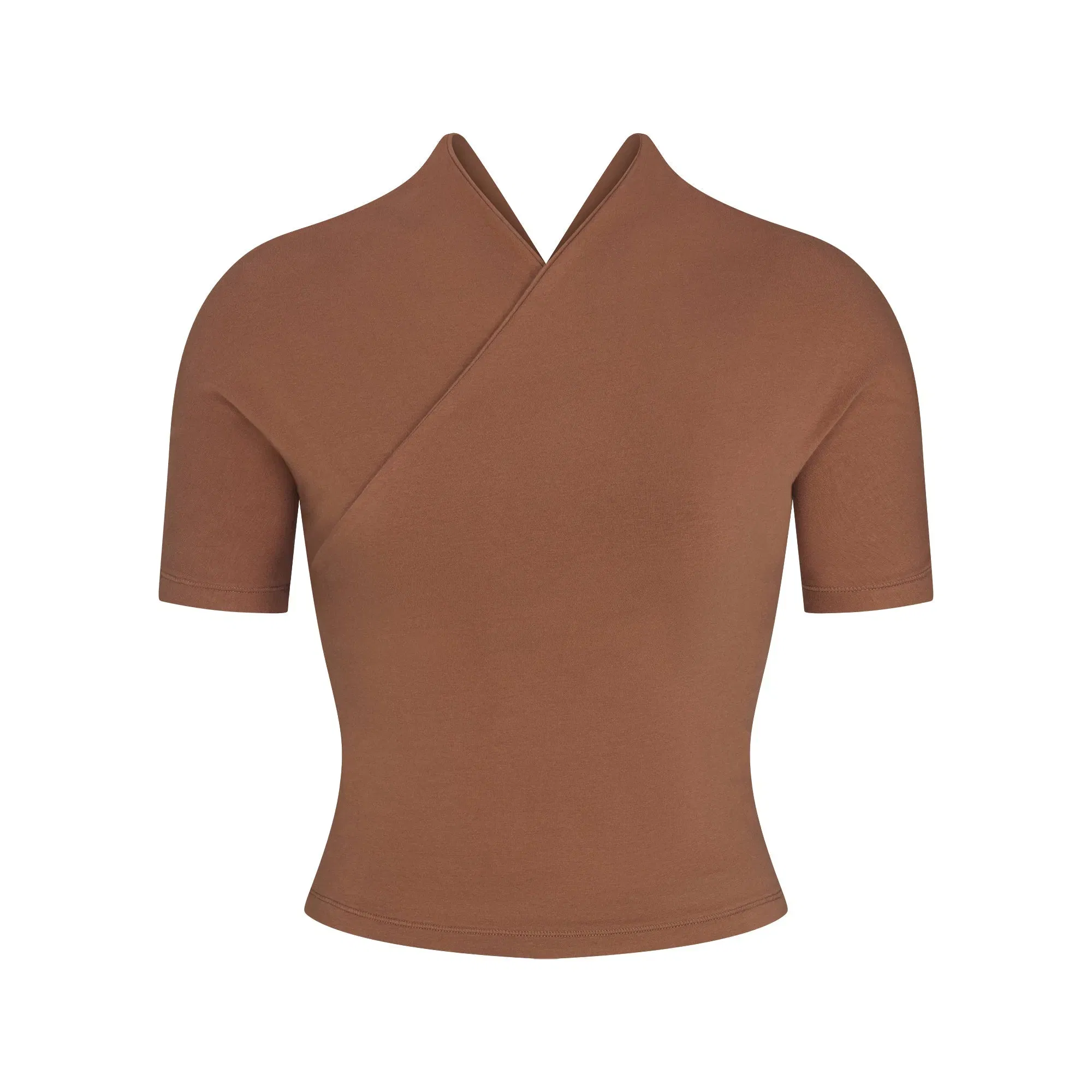 Cotton Jersey Wrap Top