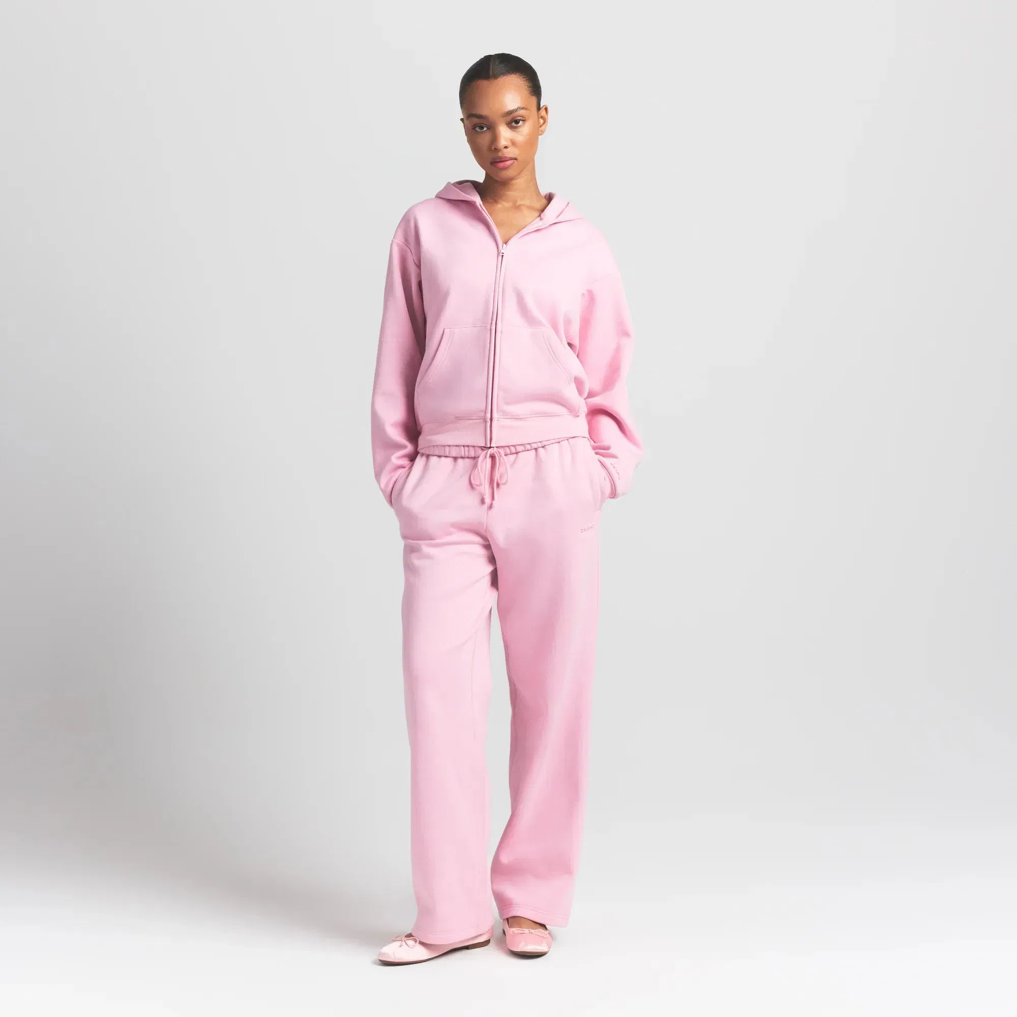 Cotton Fleece Classic Zip Up Hoodie